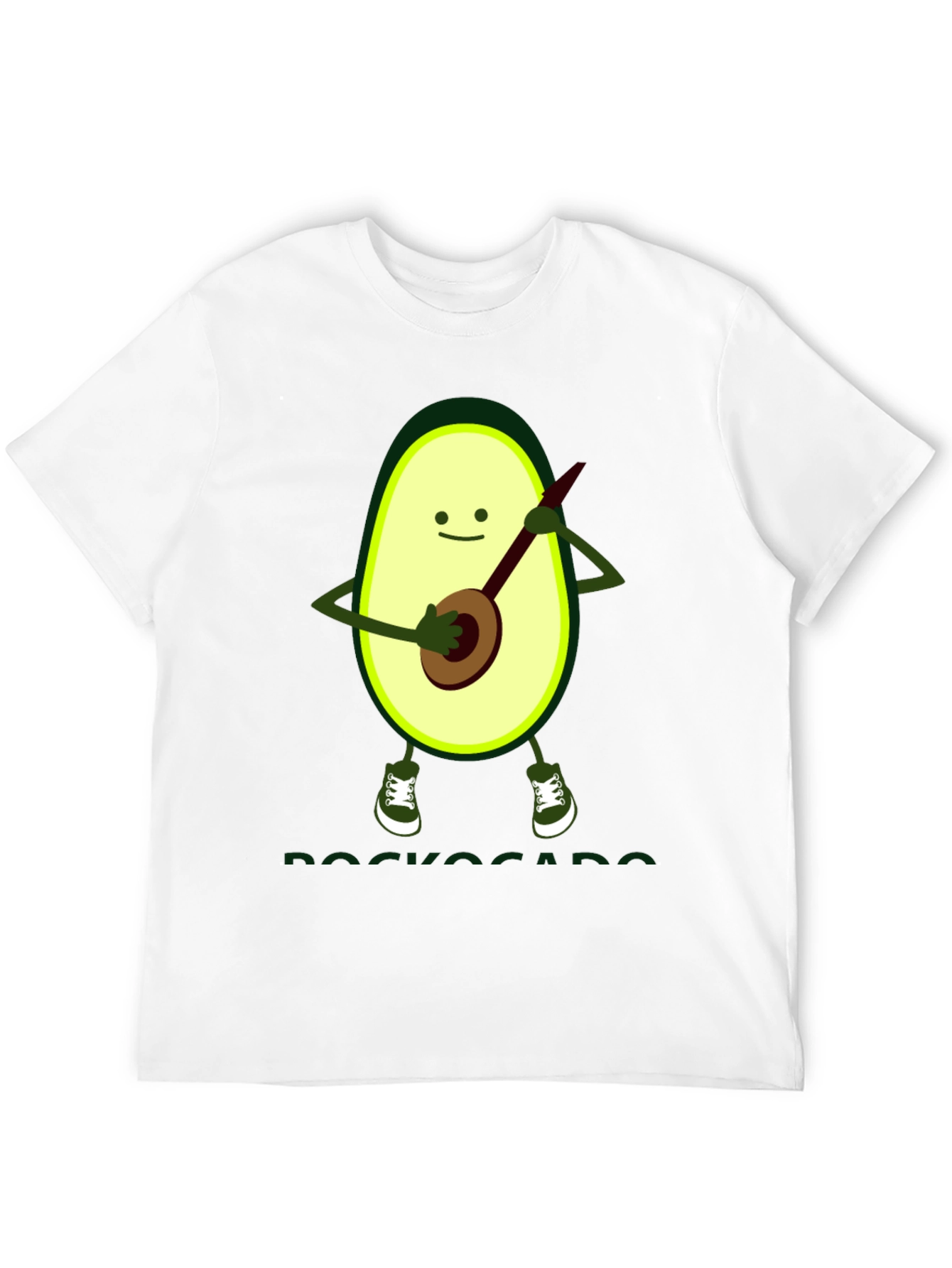Black Avocado Banjo Player Graphic T-Shirt view 12