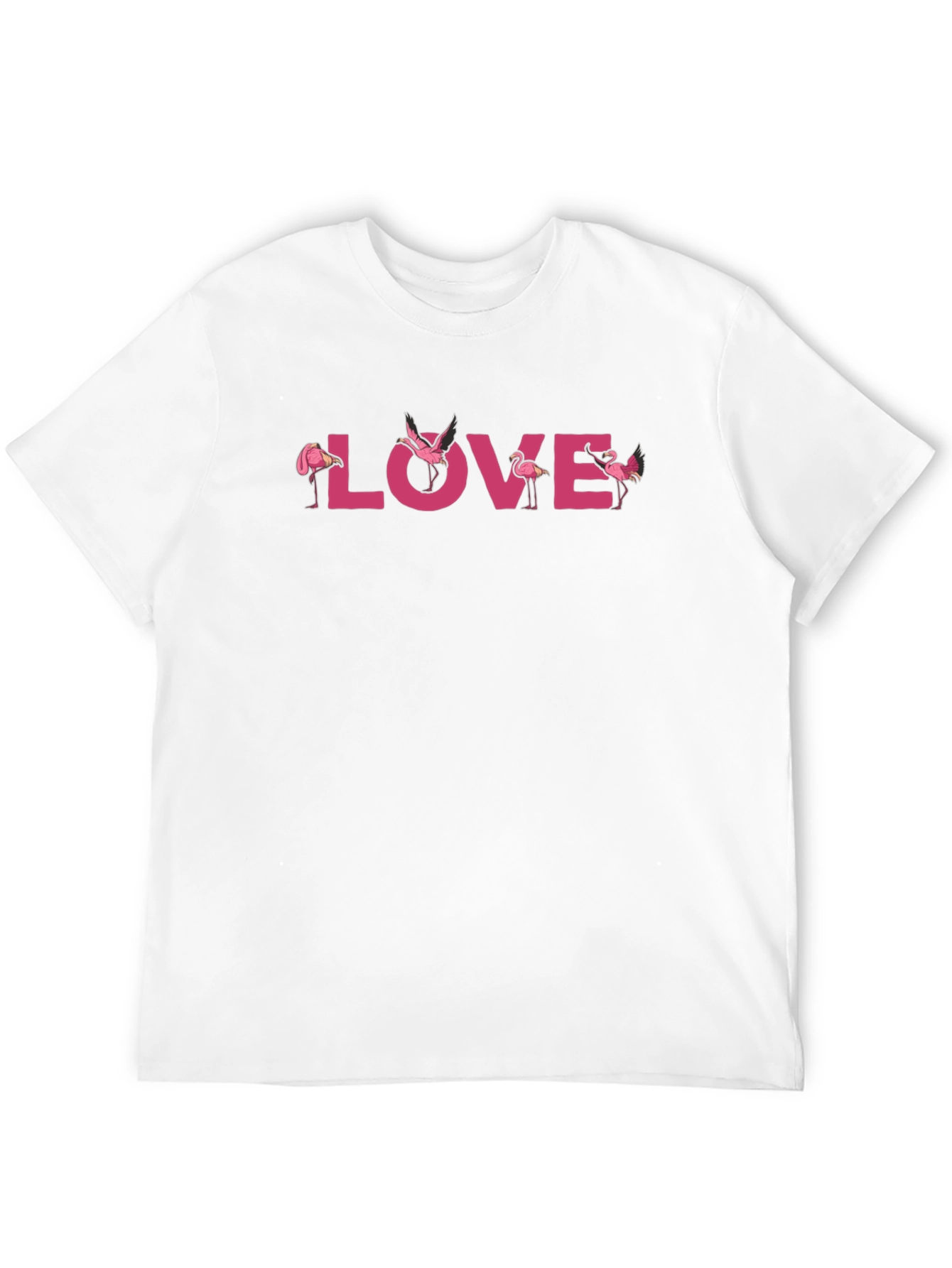 Flamingo Love Graphic Tee - Black - 12