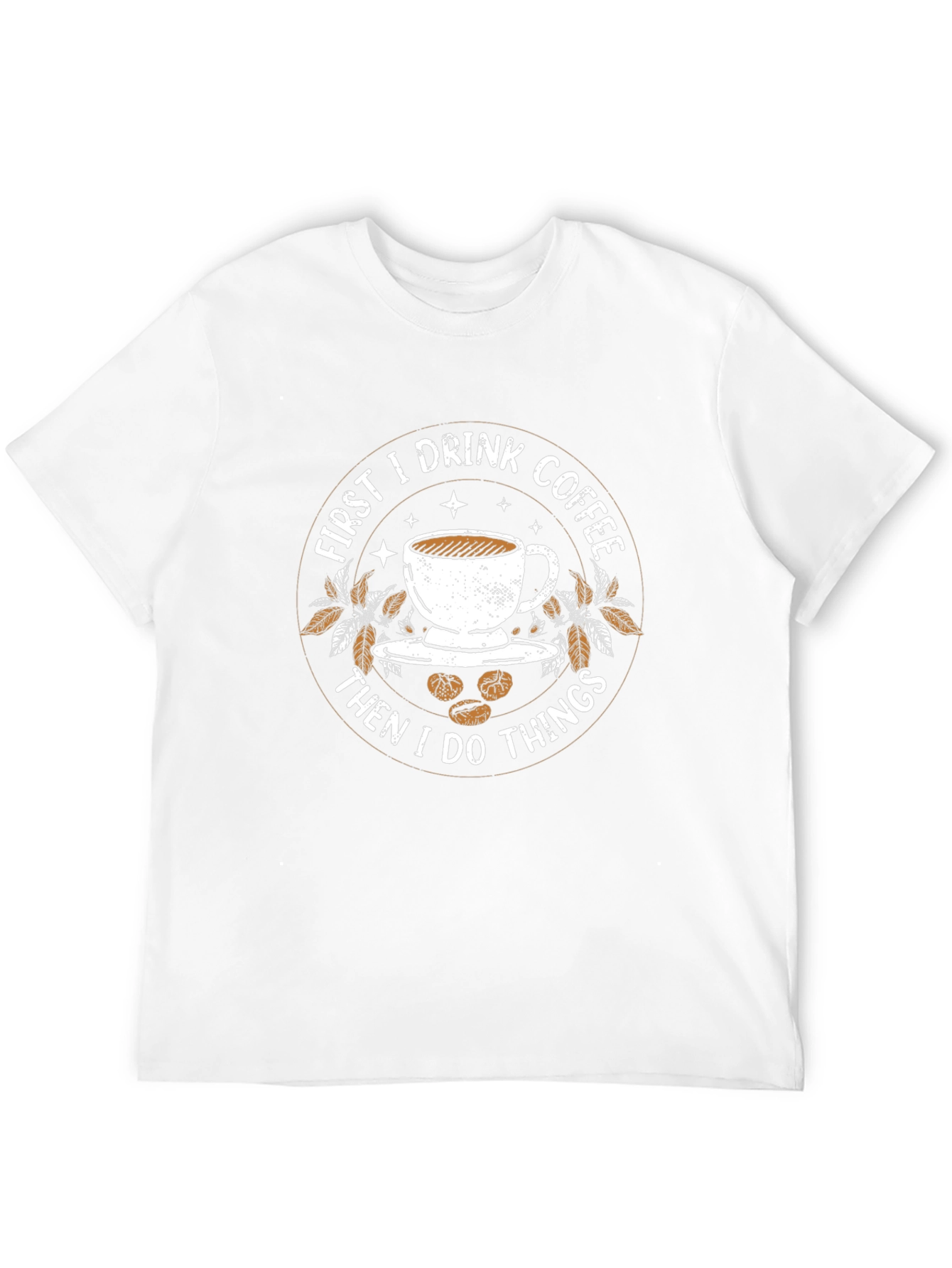 Black Coffee First T-Shirt - Funny Caffeine Lover Tee view 12