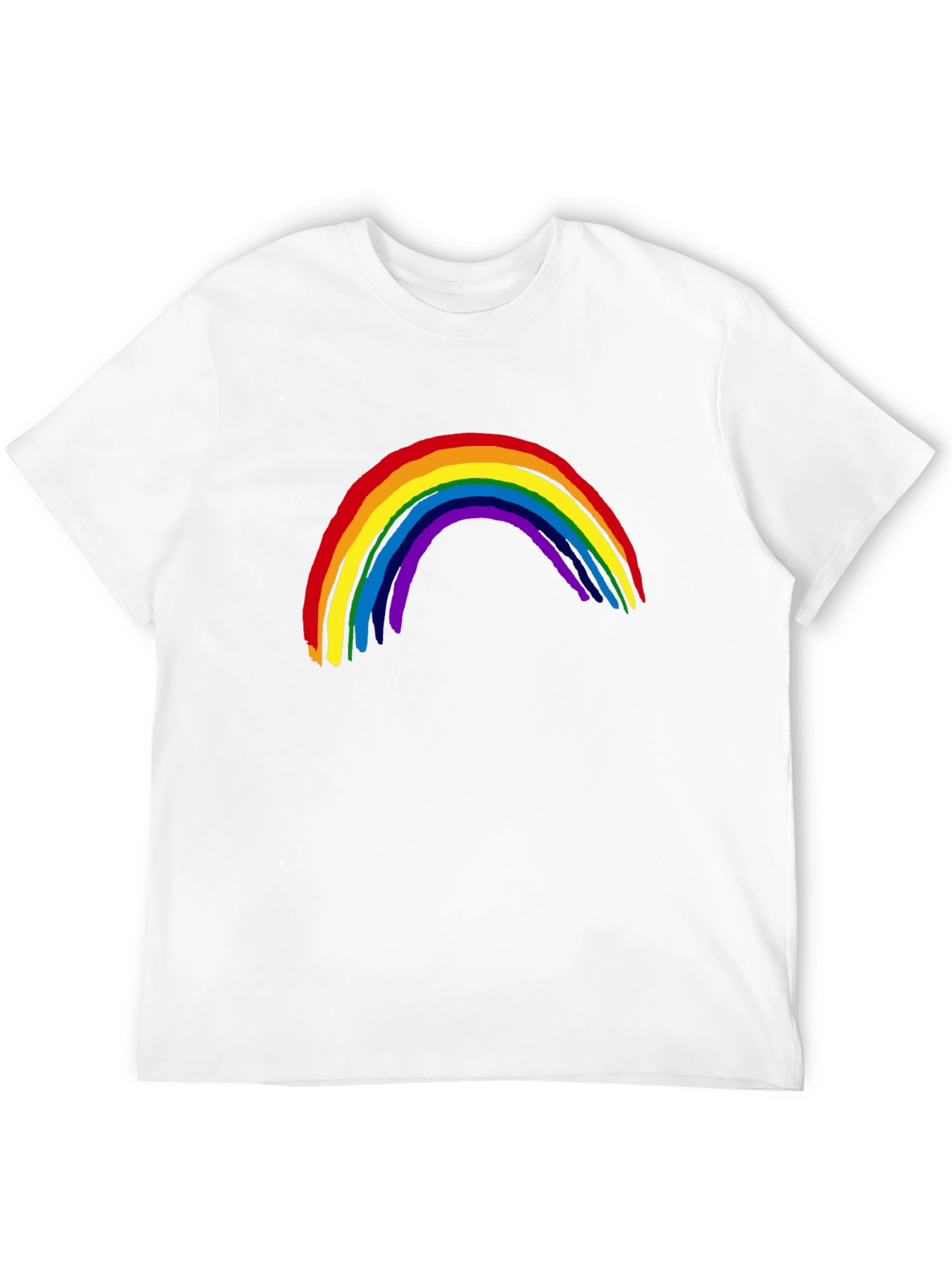 Black Rainbow Graphic Tee - Black Casual Shirt view 12