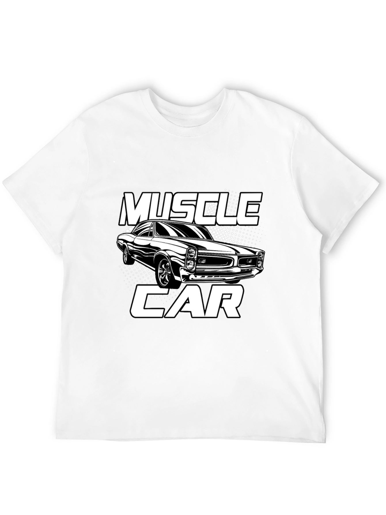 Black Muscle Car Graphic T-Shirt - Black view 12