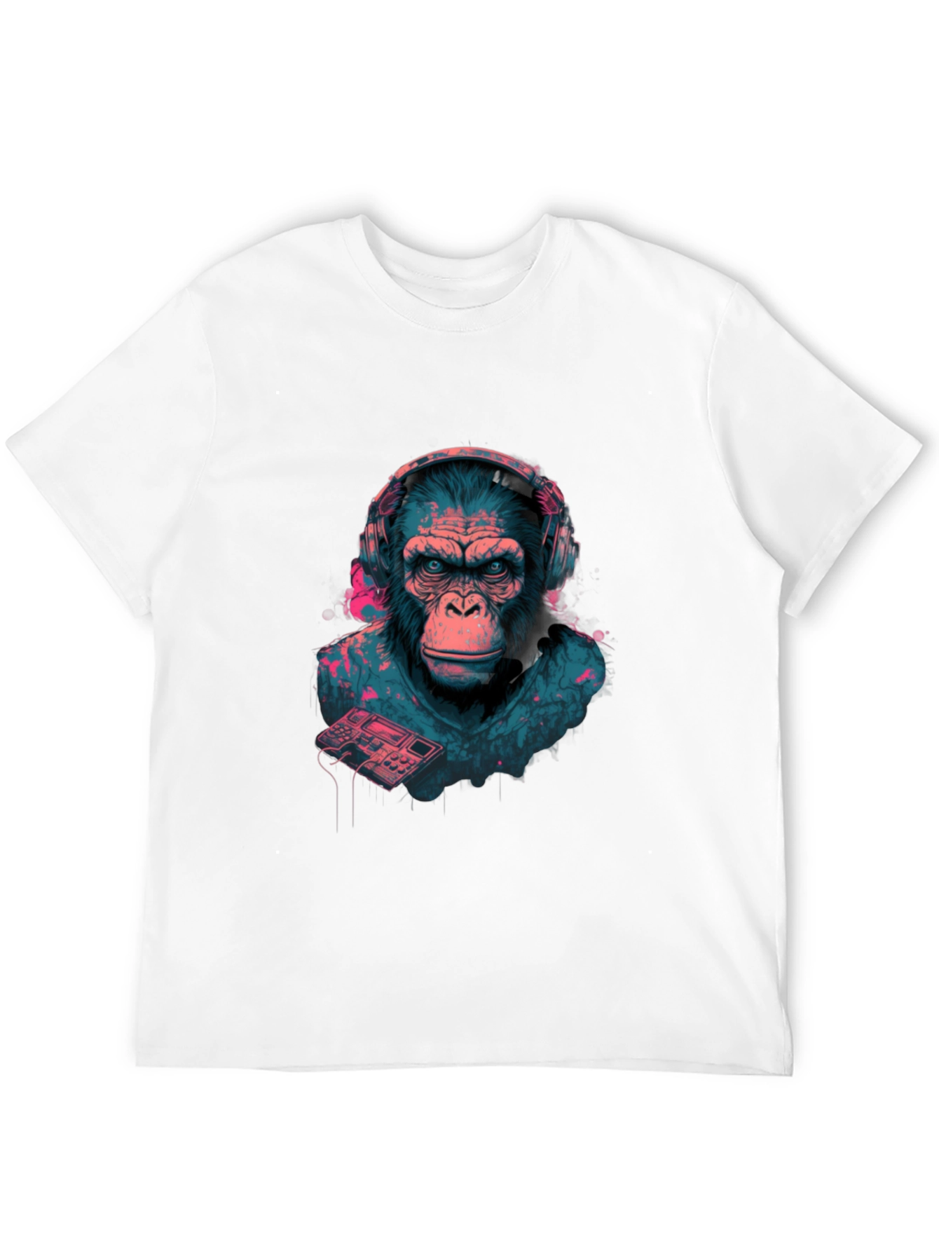 Black DJ Ape Graphic Tee - Cool & Unique Design view 12