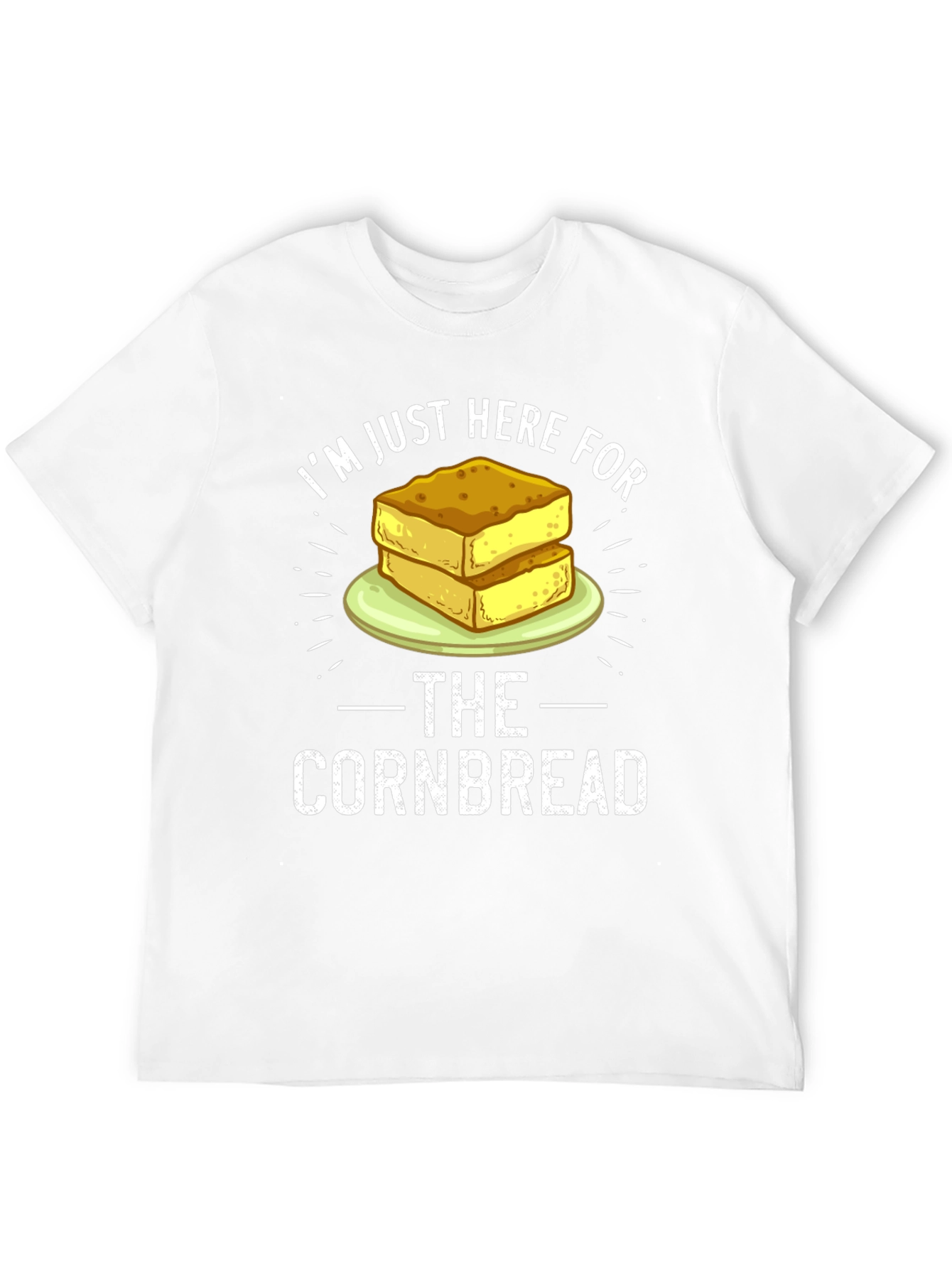Black I'm Just Here For The Cornbread T-Shirt view 12