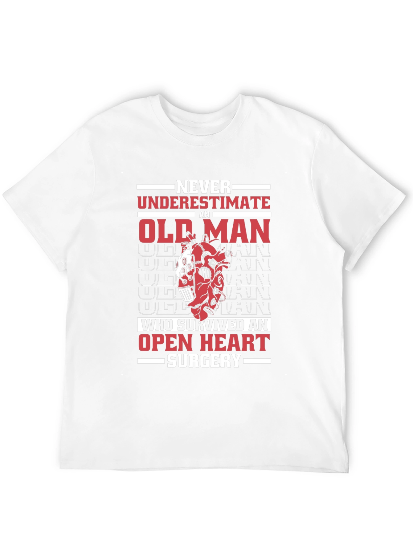 Black Never Underestimate Old Man Open Heart Surgery T-Shirt view 12