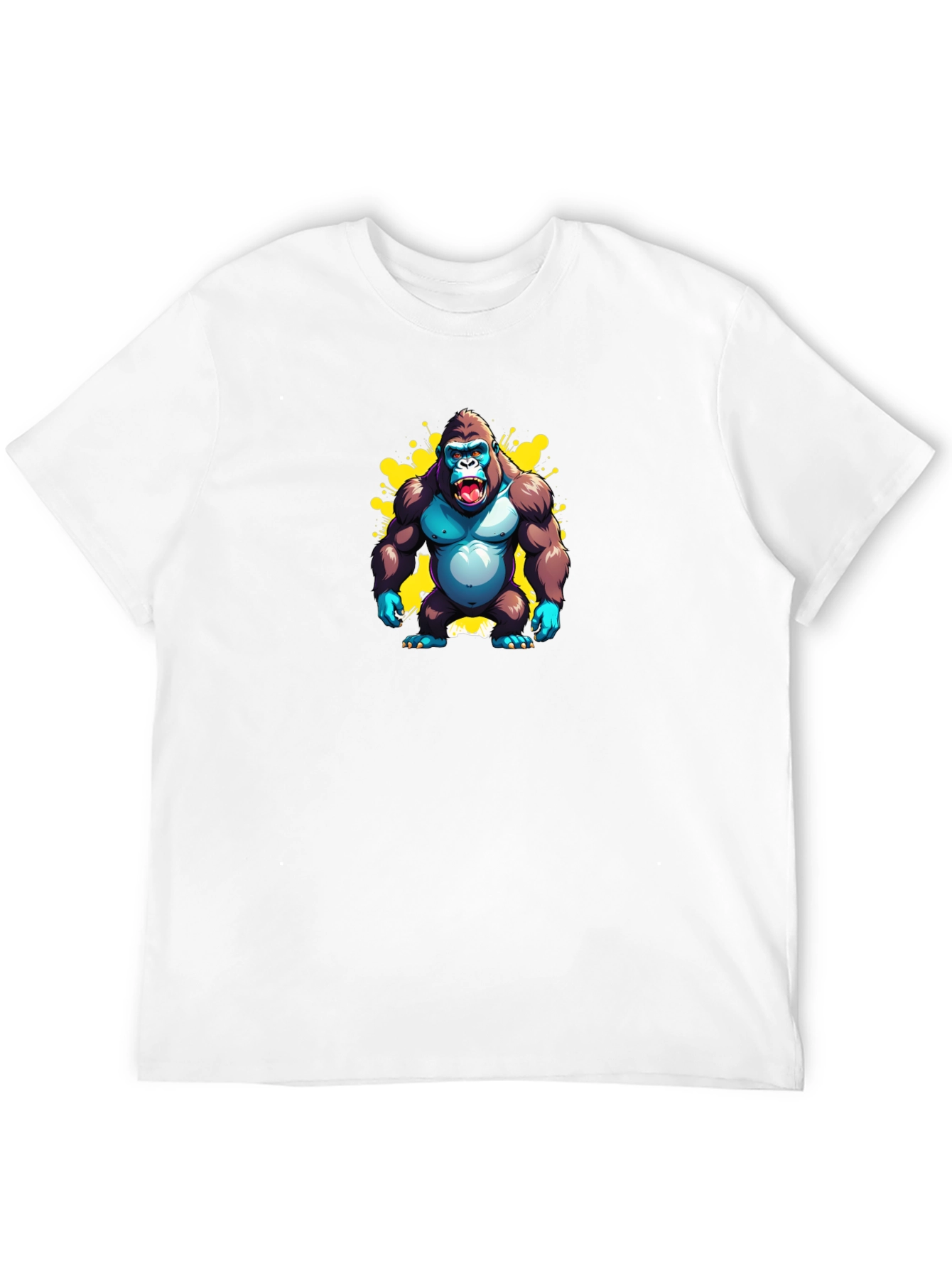 Black Gorilla Graphic Black T-Shirt view 12