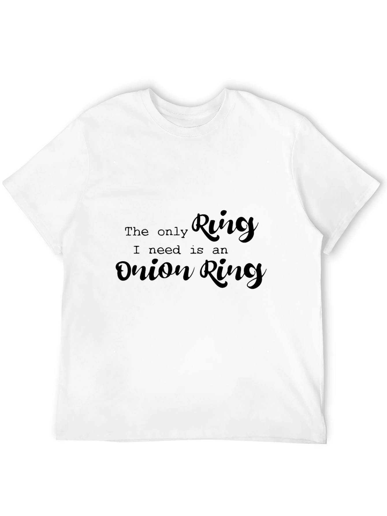 Black Onion Ring Lover's Tee - Foodie Humor view 12