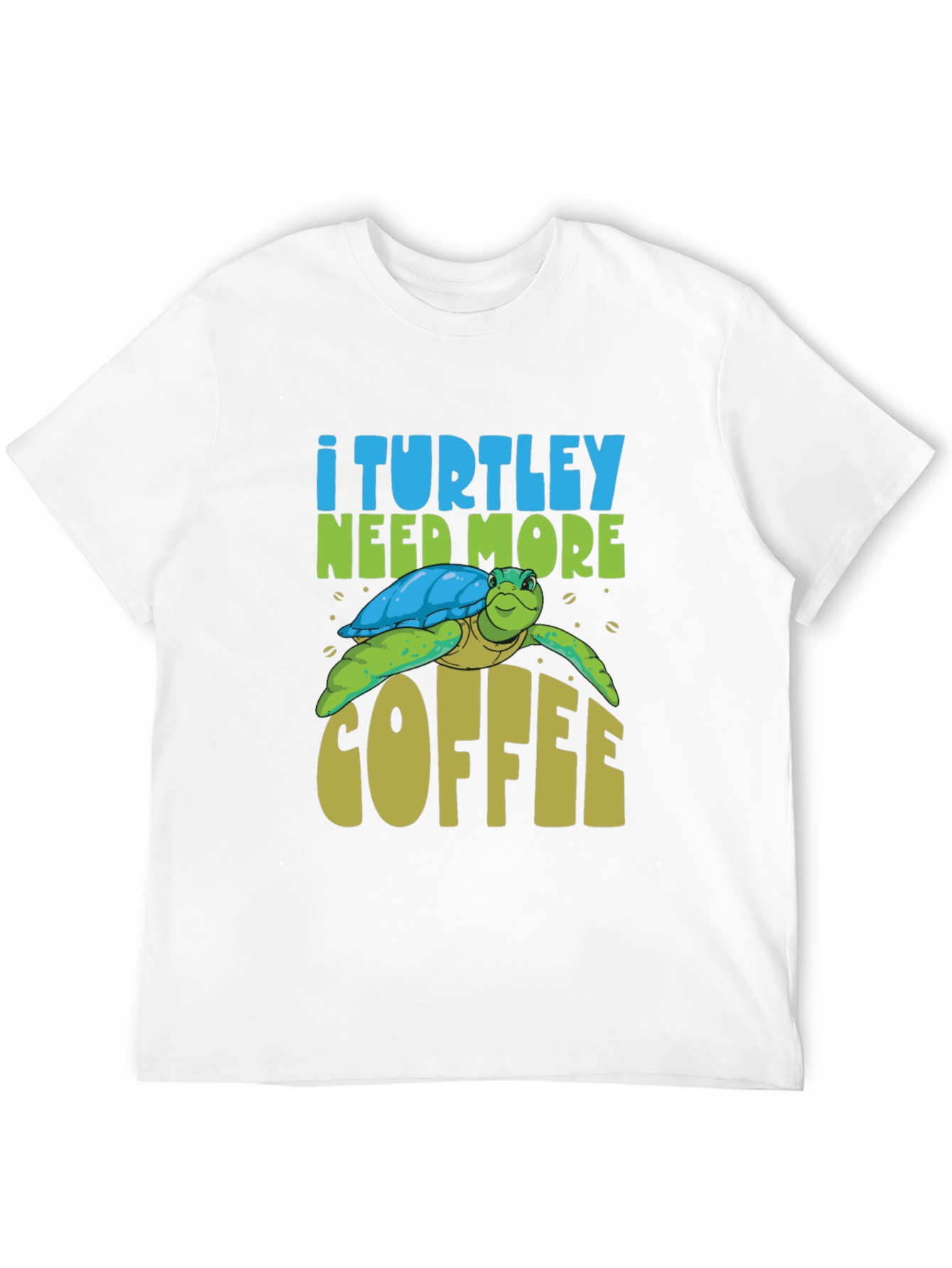 Black I Turtley Need More Coffee Black T-Shirt - Unisex view 12