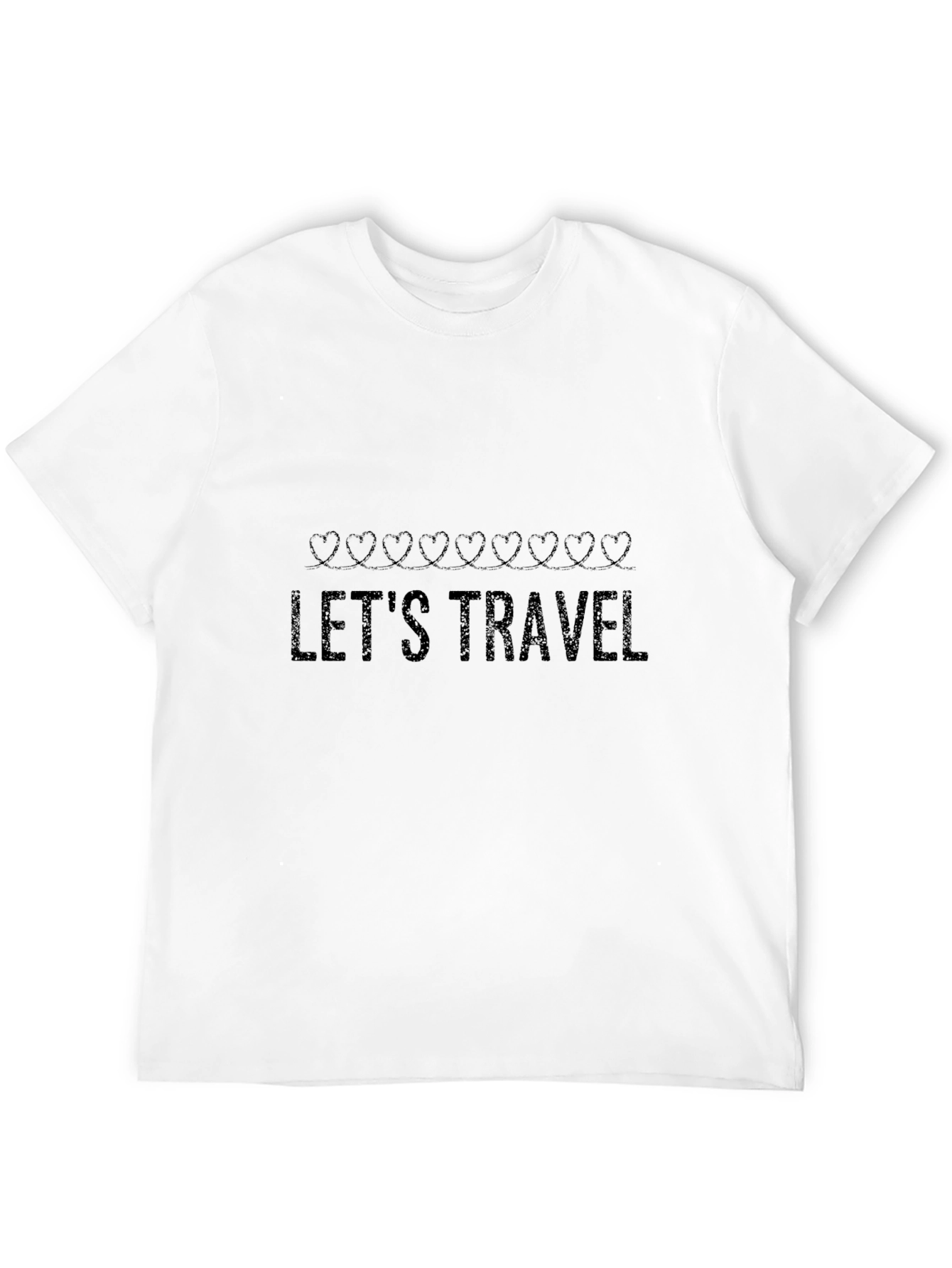 Black Let's Travel Heart String Black Tee view 12