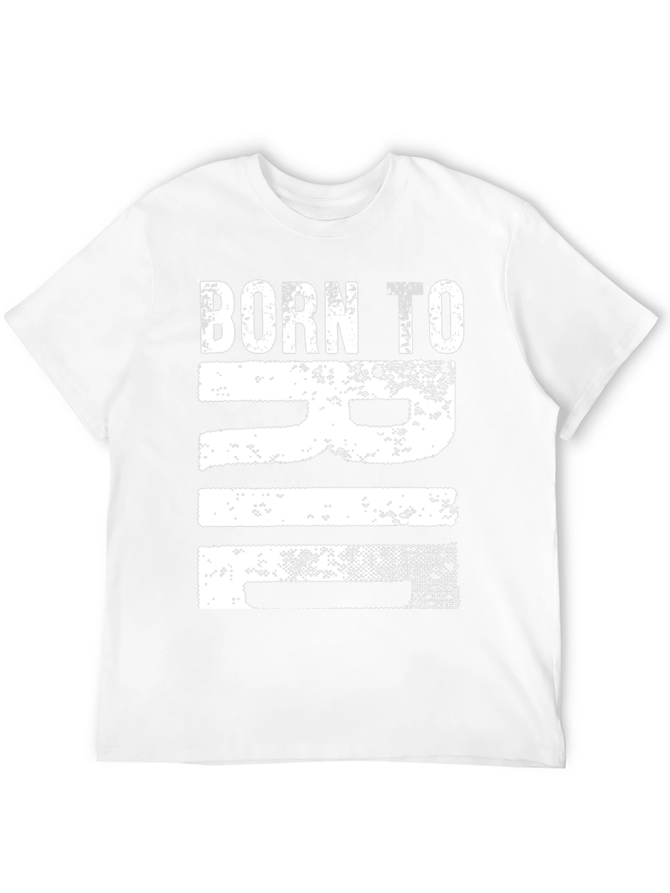 Black Born to RIF T-Shirt - Distressed Graphic Tee view 12