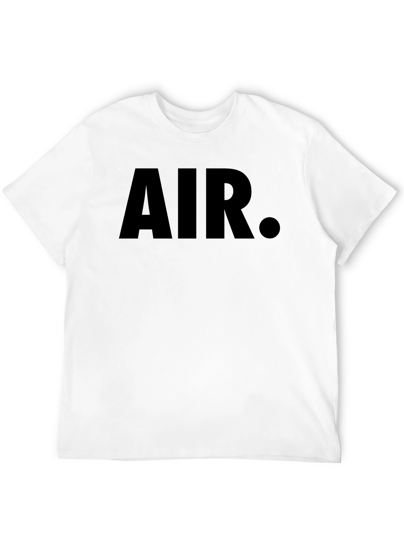 Black Men's Black Graphic T-Shirt - AIR Print view 12