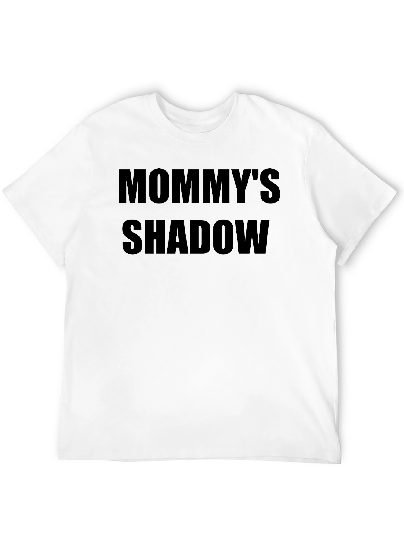 Black Mommy's Shadow Black T-Shirt - Trendy Casual Wear view 12