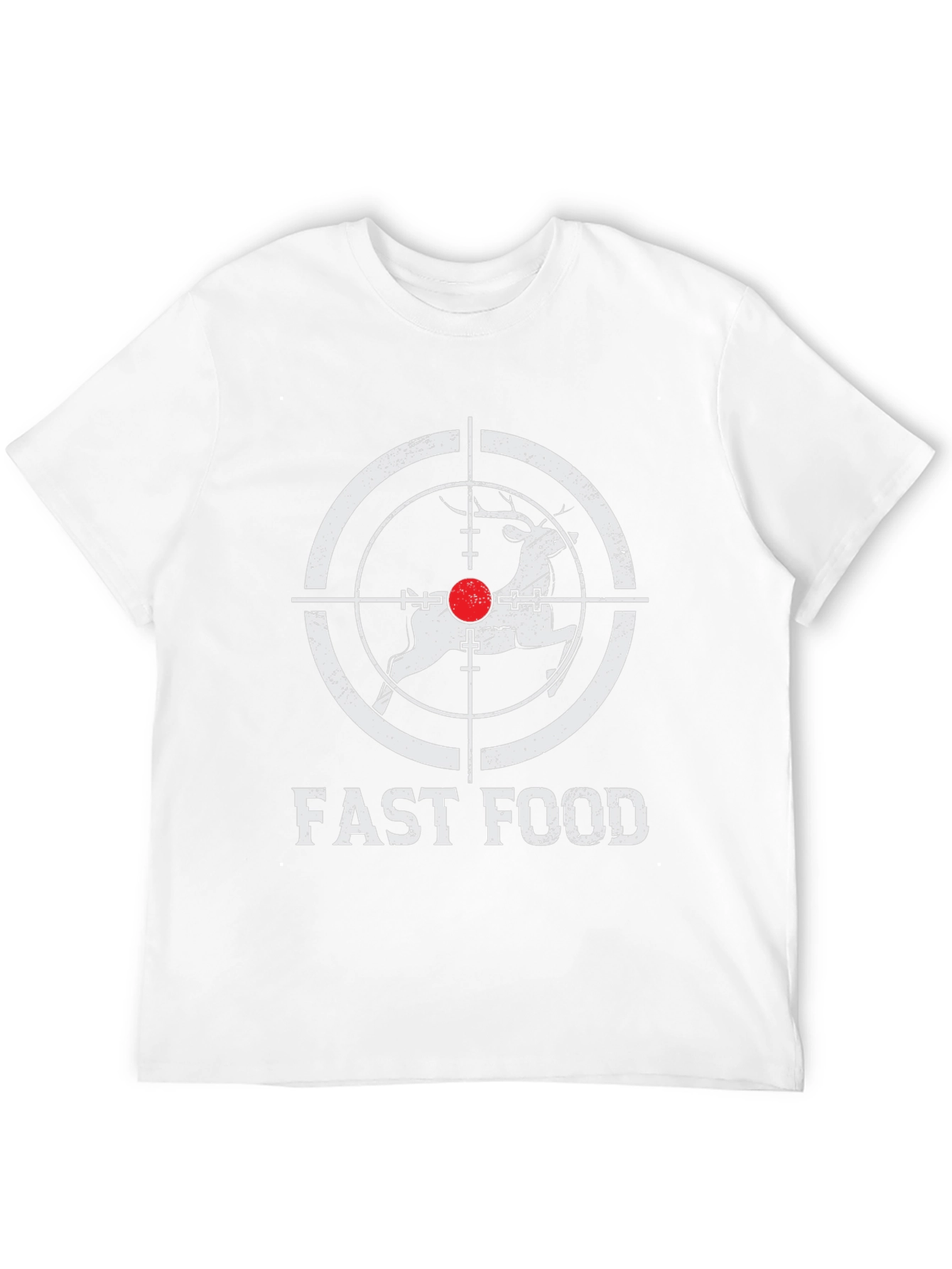 Black Fast Food Deer Graphic T-Shirt view 12