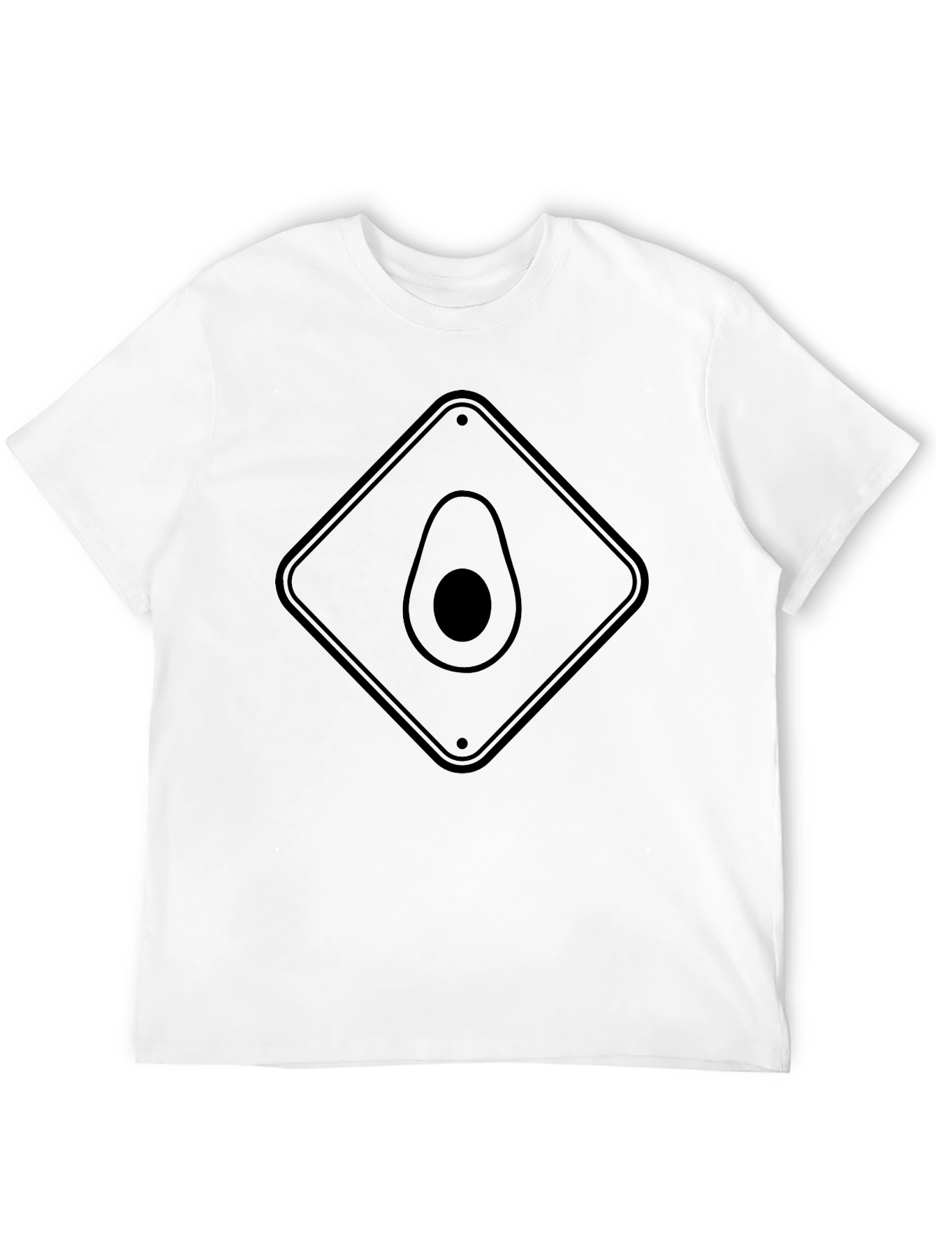 Black Avocado Crossing T-Shirt - Black, Novelty Fruit Tee view 12