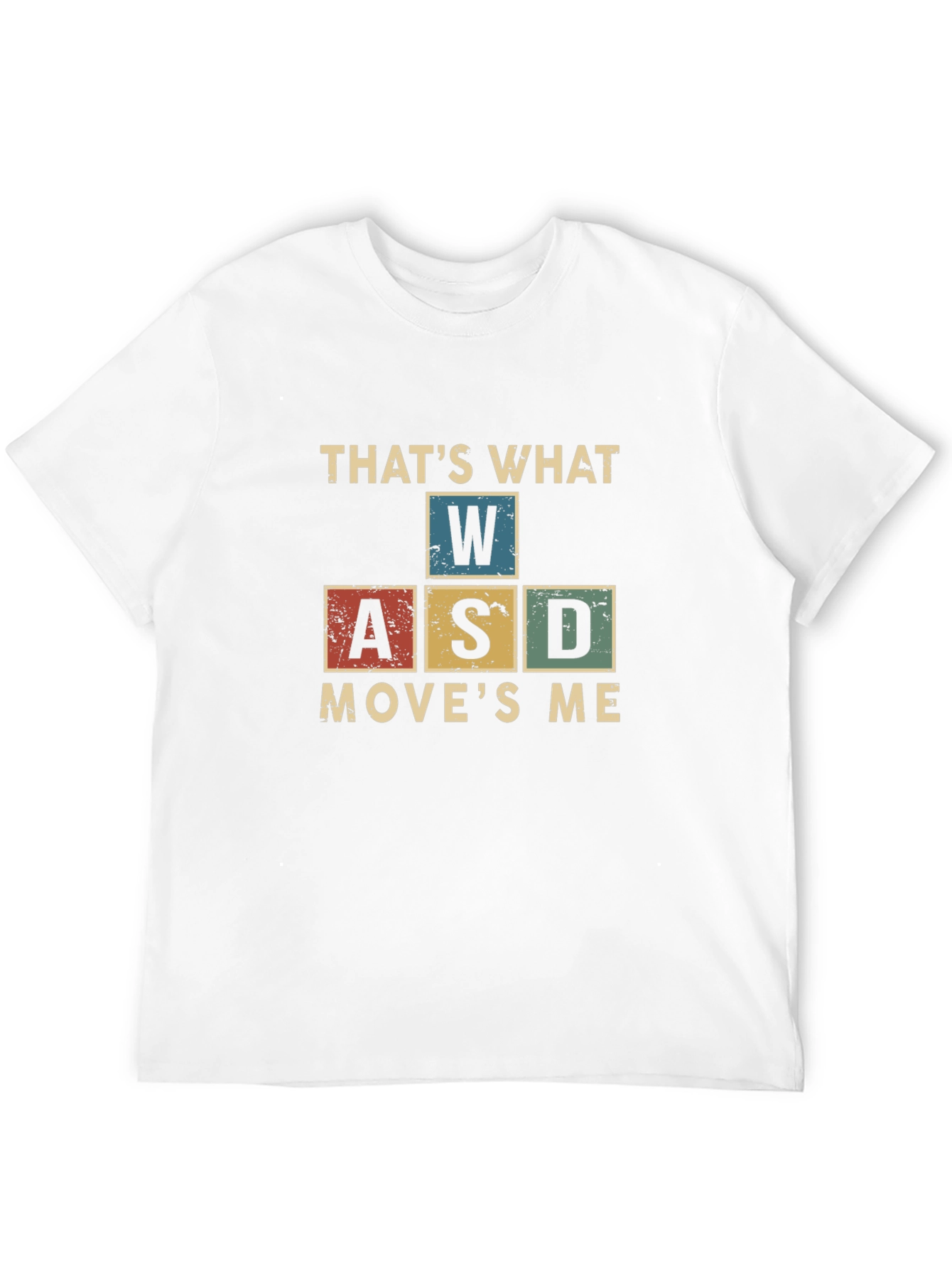 Black Gamer T-Shirt - WASD Move's Me view 12
