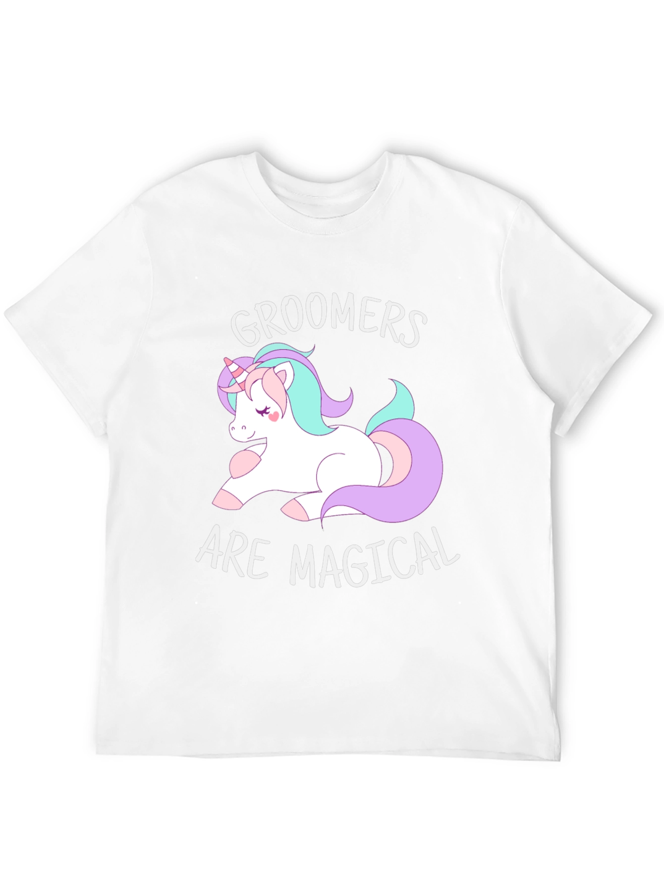 Groomers are Magical T-Shirt, Cute Unicorn Graphic Tee - 12
