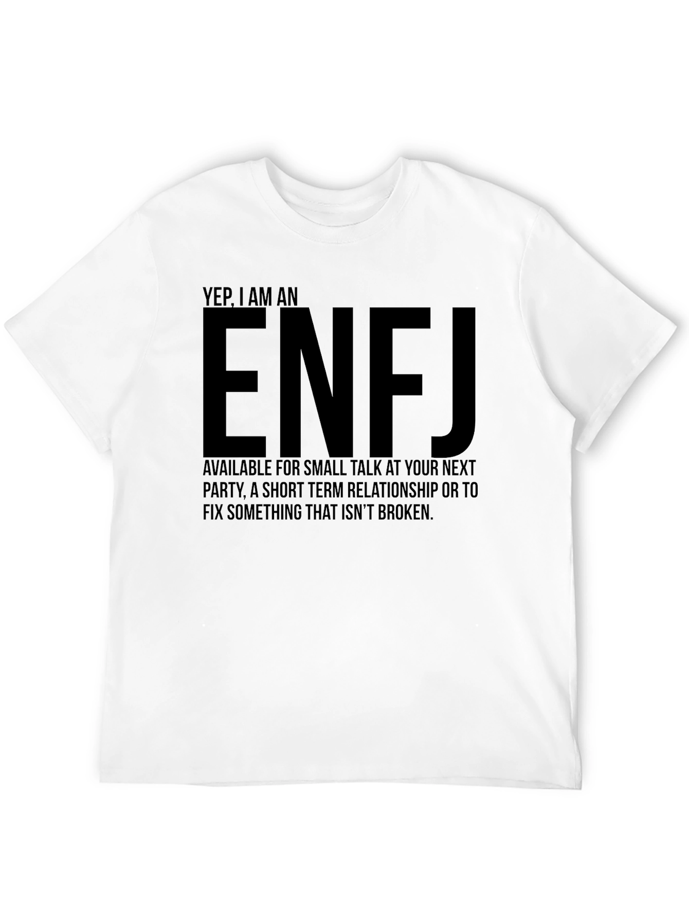 Black ENFJ Personality T-Shirt - Introvert Gift view 12