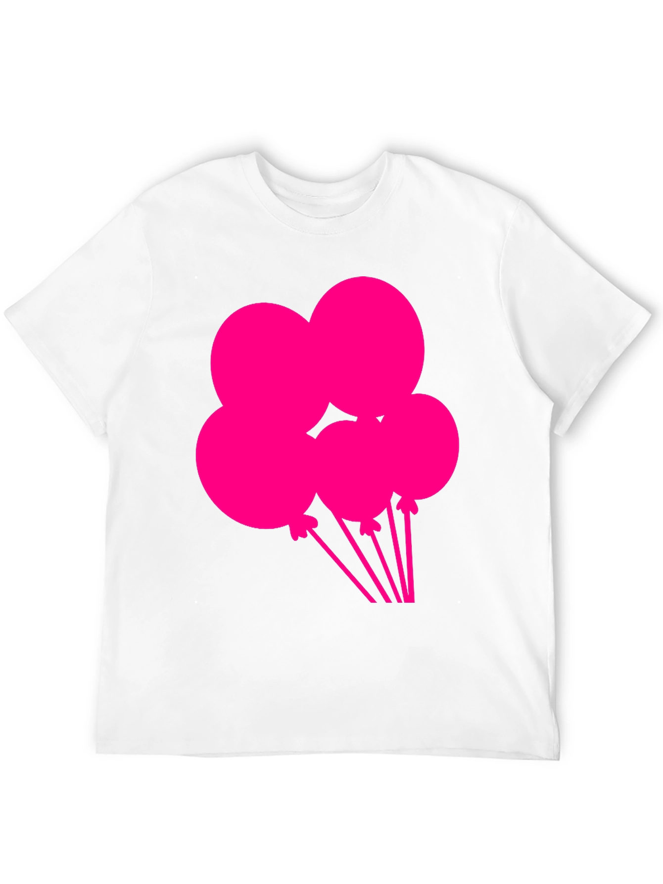 Black Fun Balloons Graphic Tee - Black Cotton T-Shirt view 12