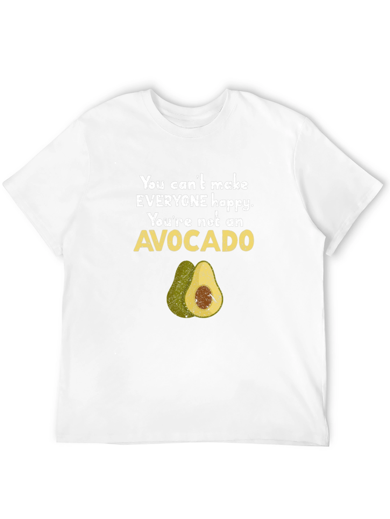 Black Funny Avocado Graphic T-Shirt - You Can't Make Everyone Happy view 12