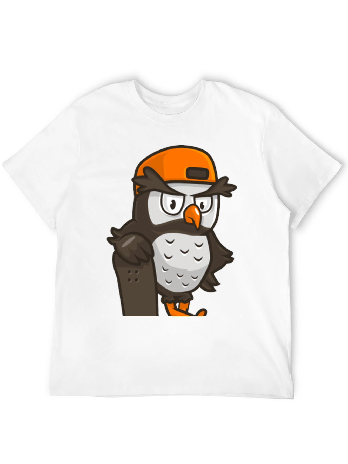 Black Cool Owl Skater Graphic Tee - Black view 12