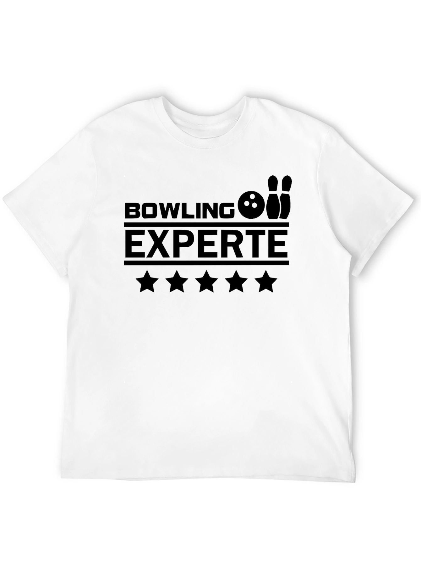 Bowling Experte Black Graphic Tee - 12