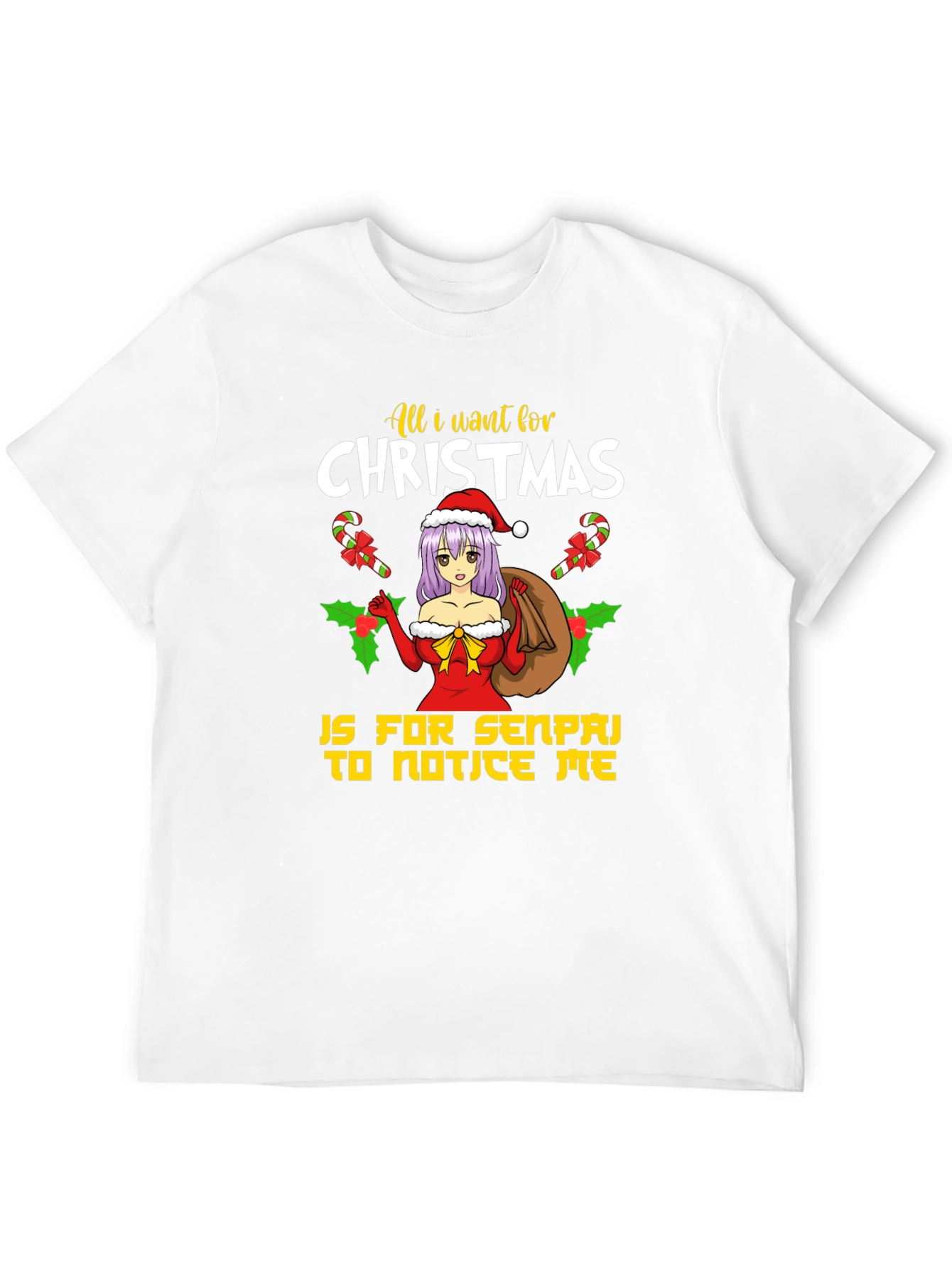 Anime Christmas Senpai T-Shirt - 12