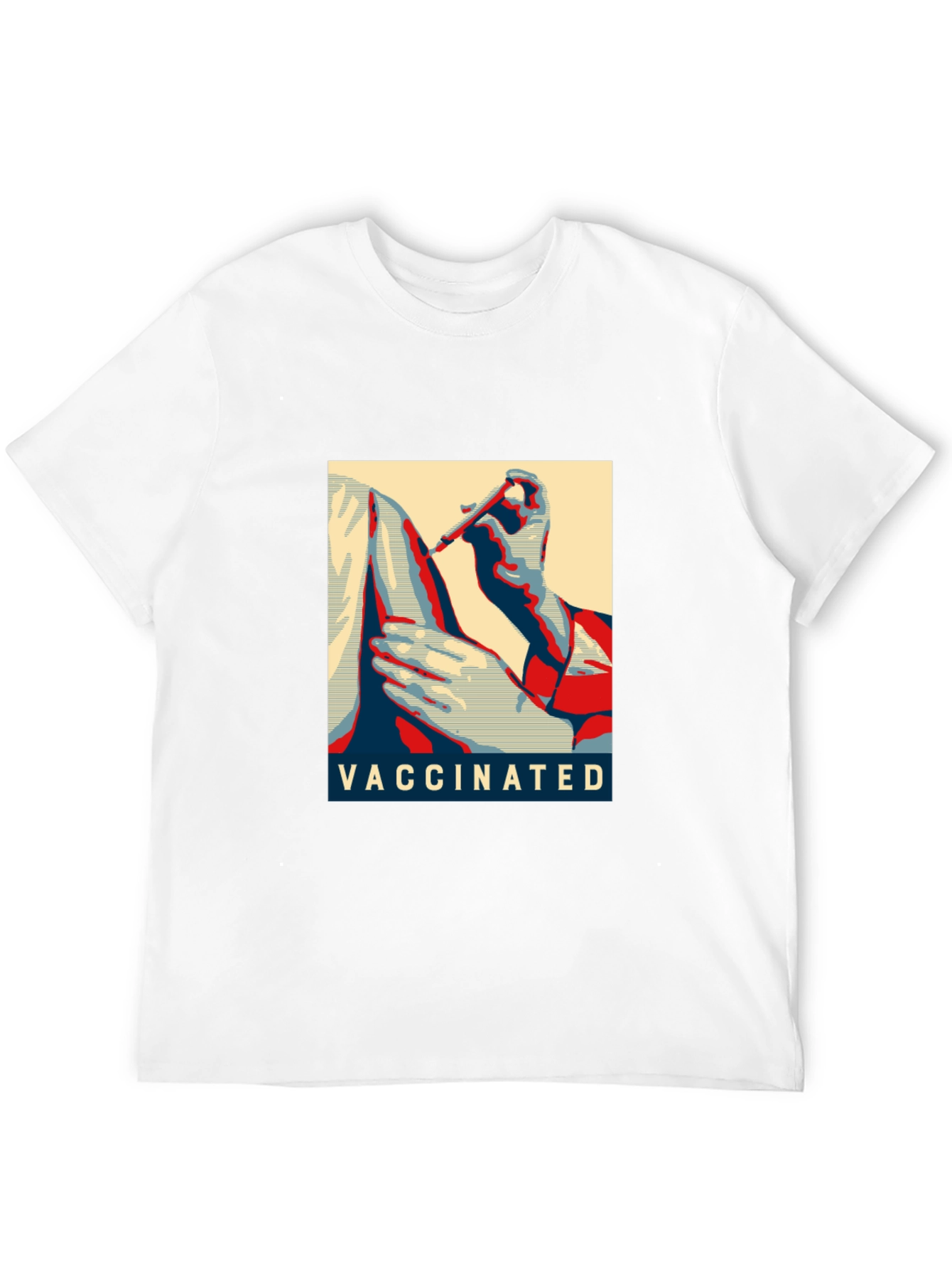 Black Vaccinated Graphic T-Shirt - Black Cotton Blend view 12