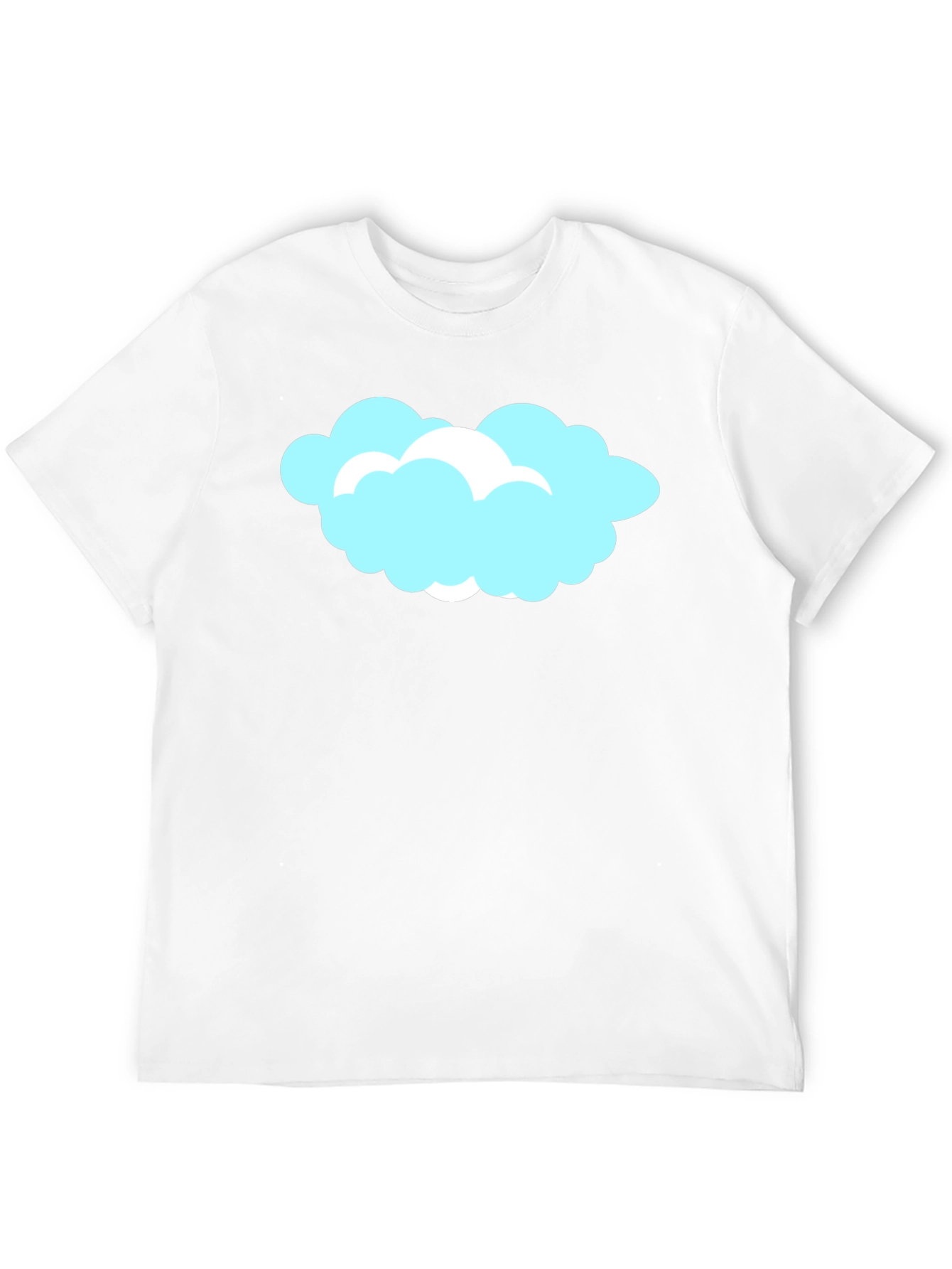 Black Cloud Graphic Black T-Shirt, Soft Cotton Tee view 12