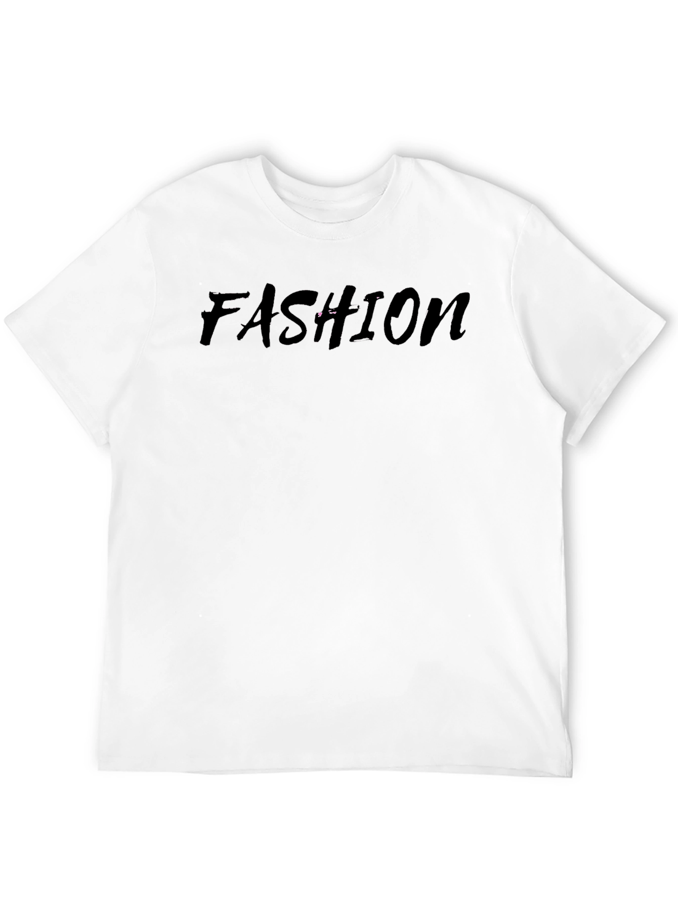 Black Fashion Graphic Print Black T-Shirt view 12