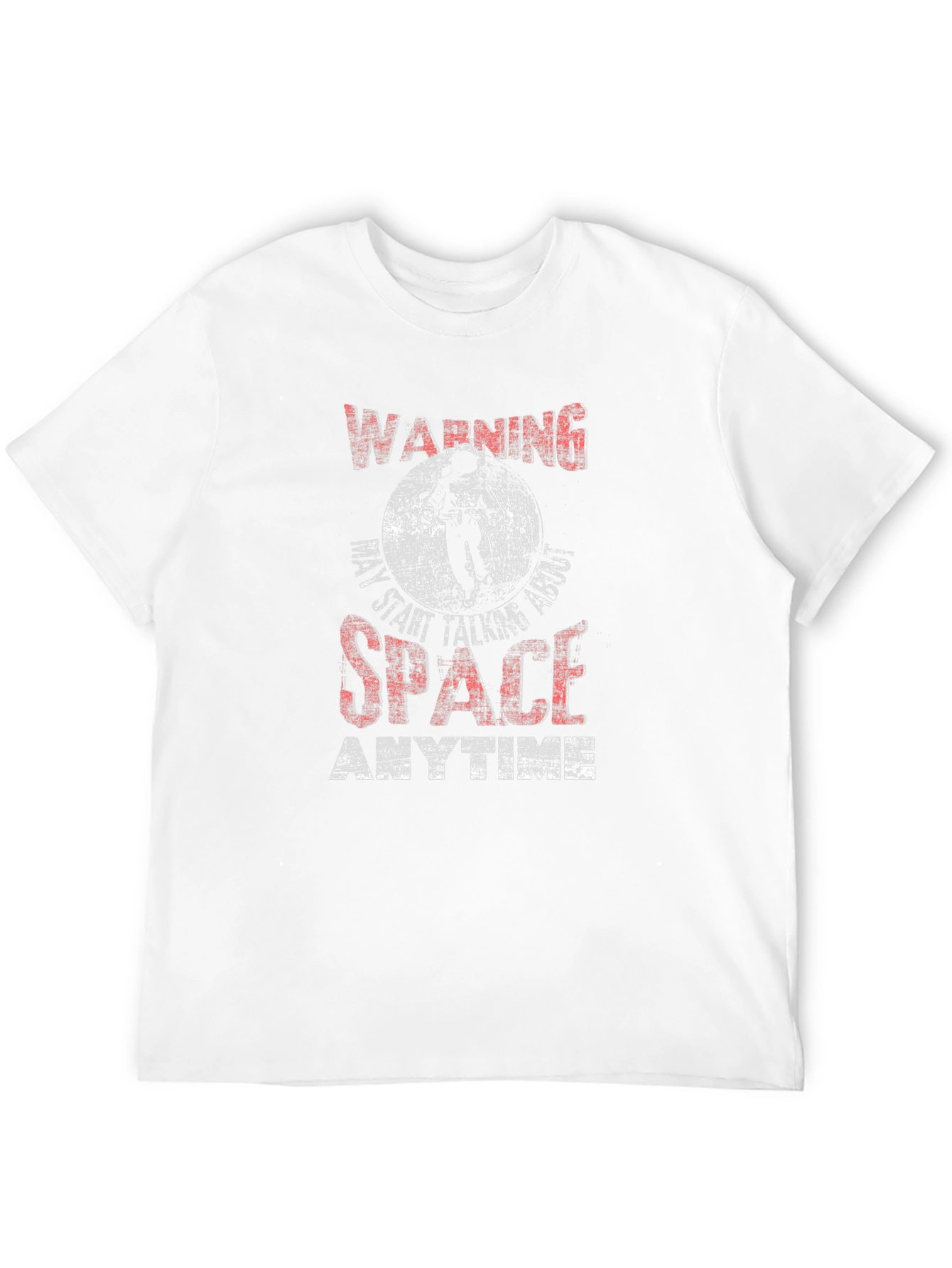 Black Warning May Start Talking About Space T-Shirt view 12