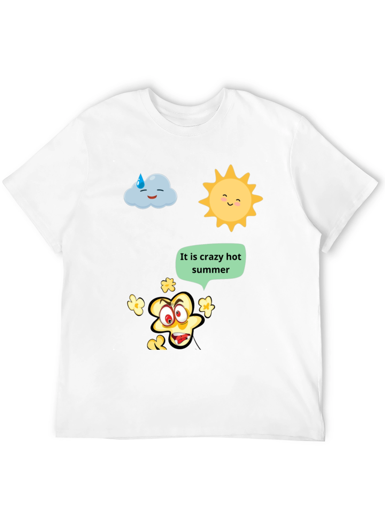 Black Crazy Hot Summer Graphic Tee view 12