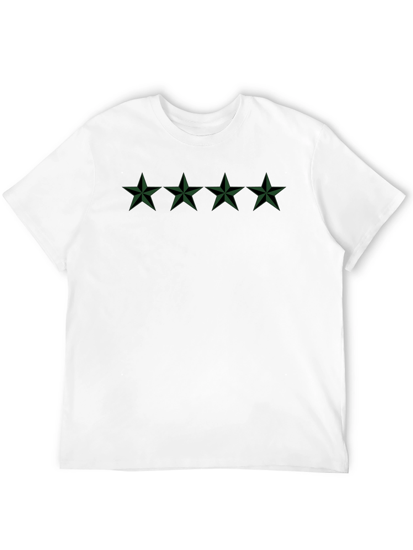 Black Star Graphic Tee - Black Crew Neck T-Shirt view 12