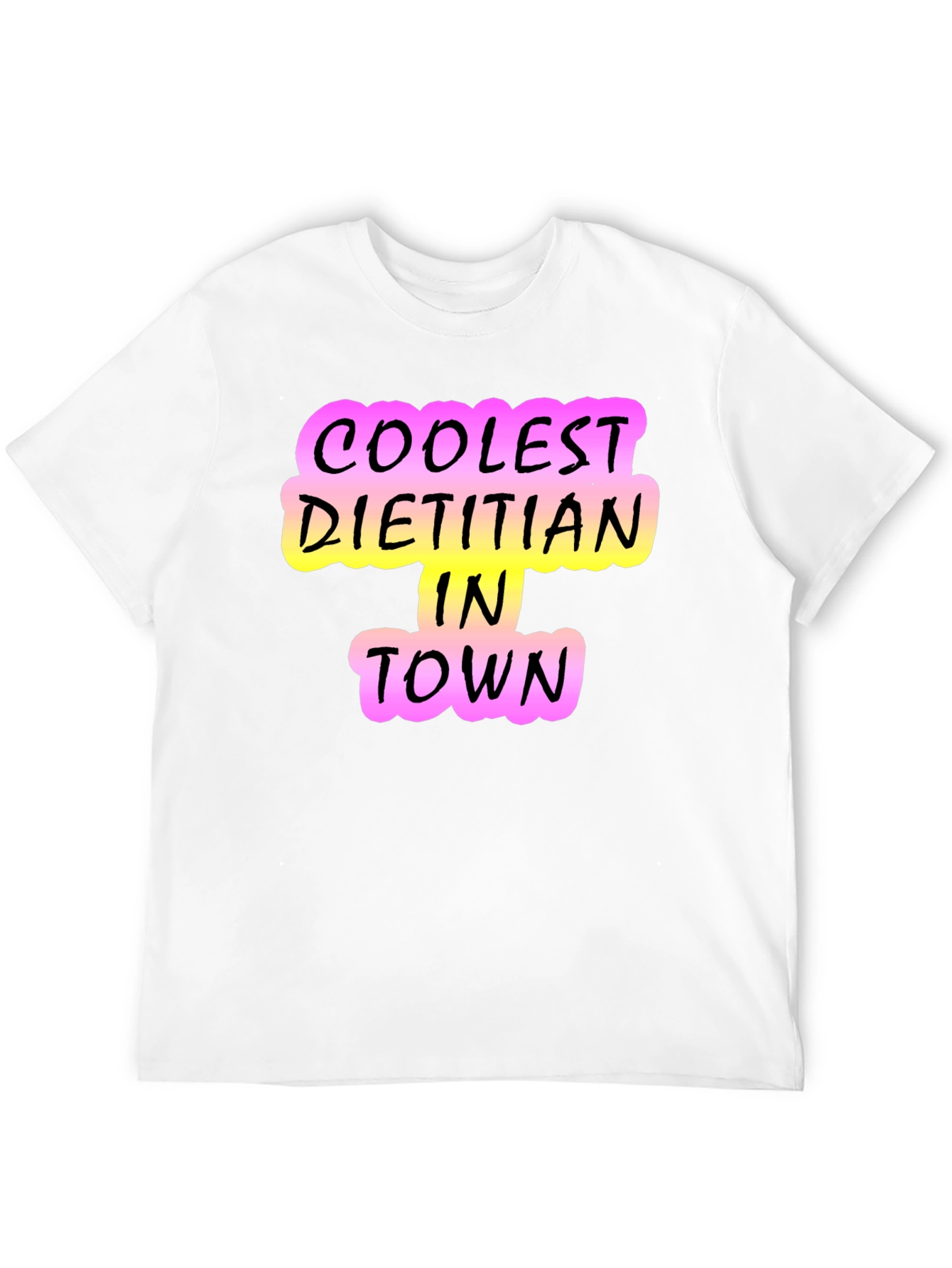 Black Coolest Dietitian in Town T-Shirt - Black view 12