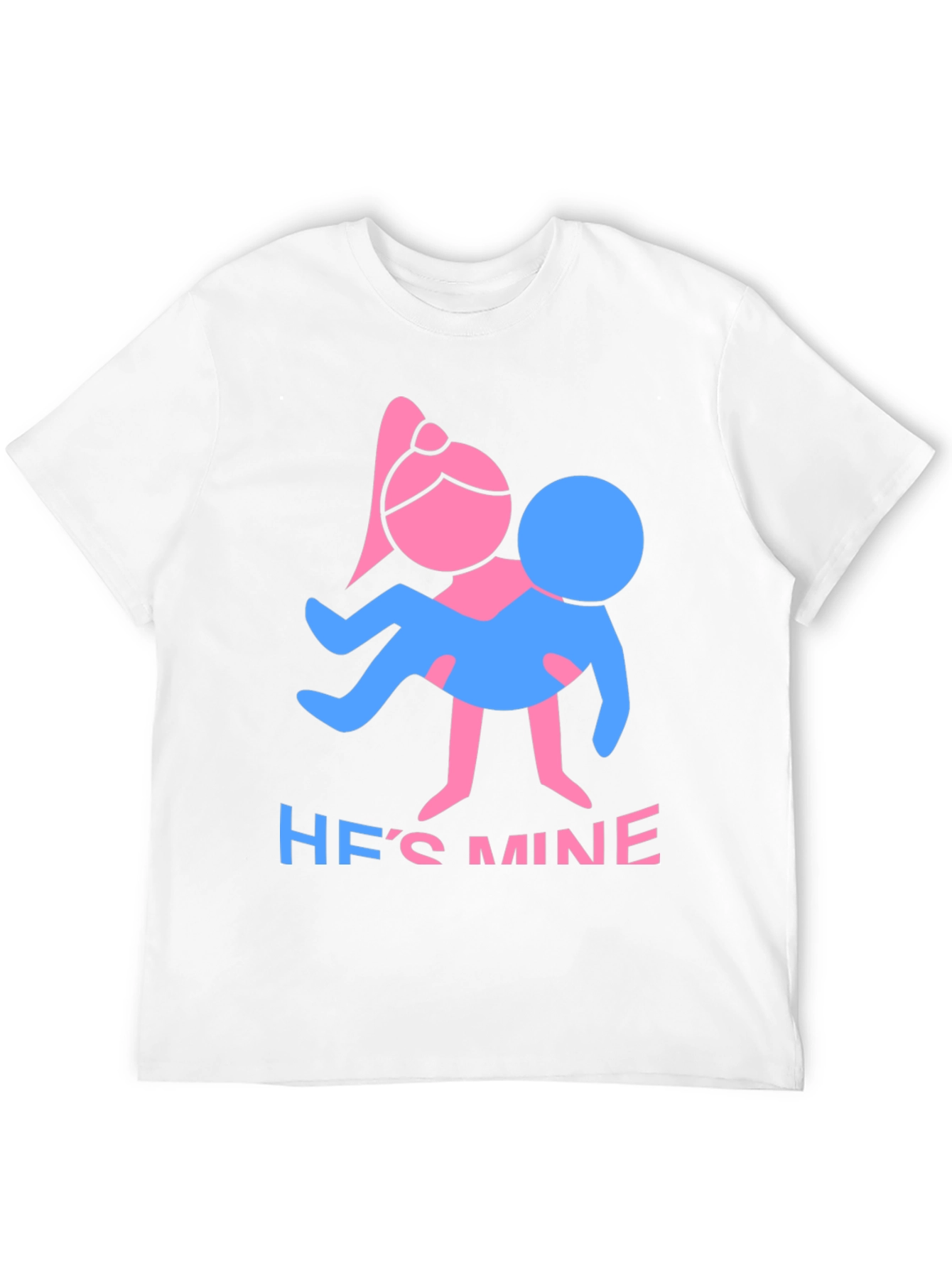 Black He's Mine T-Shirt - Funny Couple Tee view 12