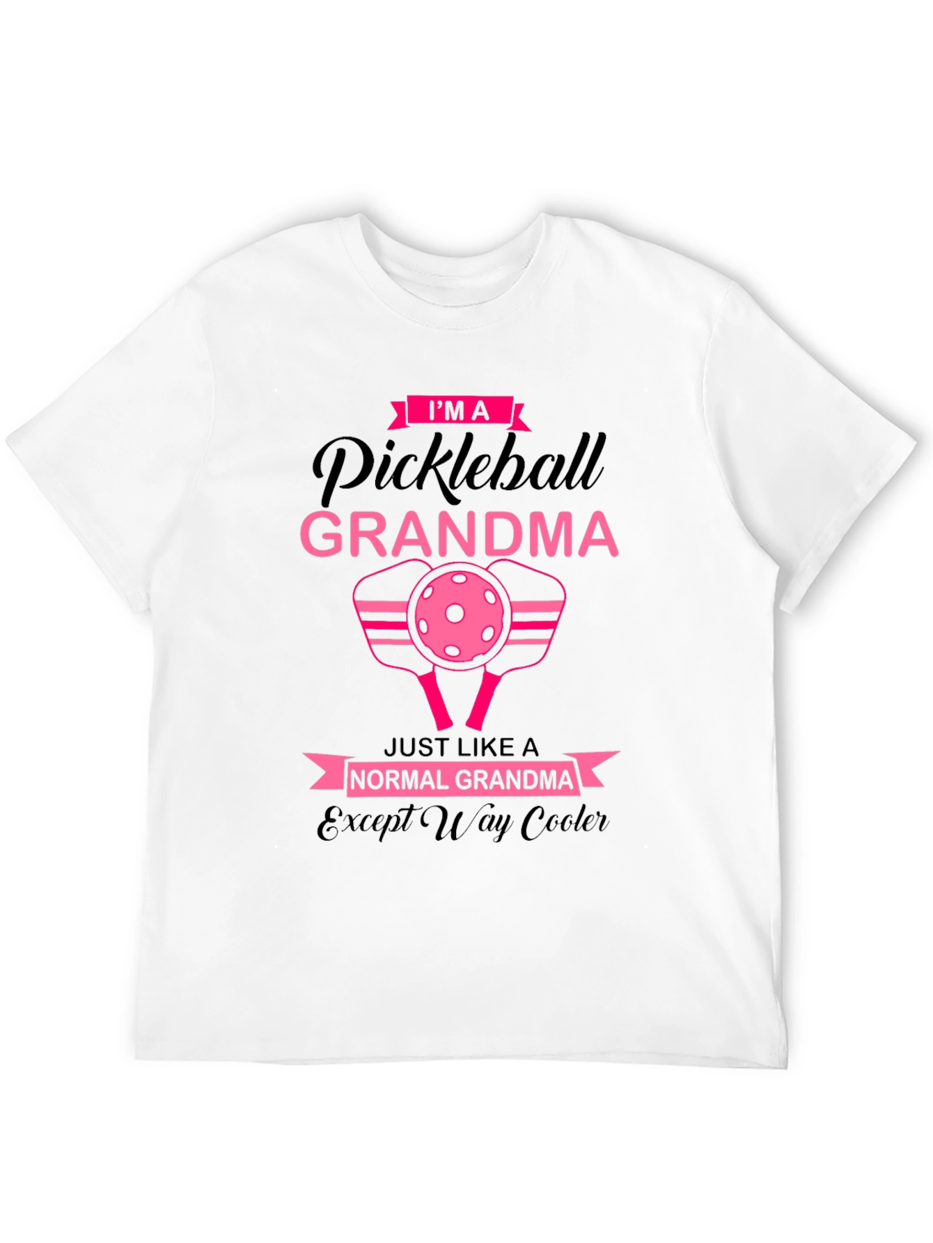 Black Pickleball Grandma T-Shirt - Cool Grandma Tee view 12