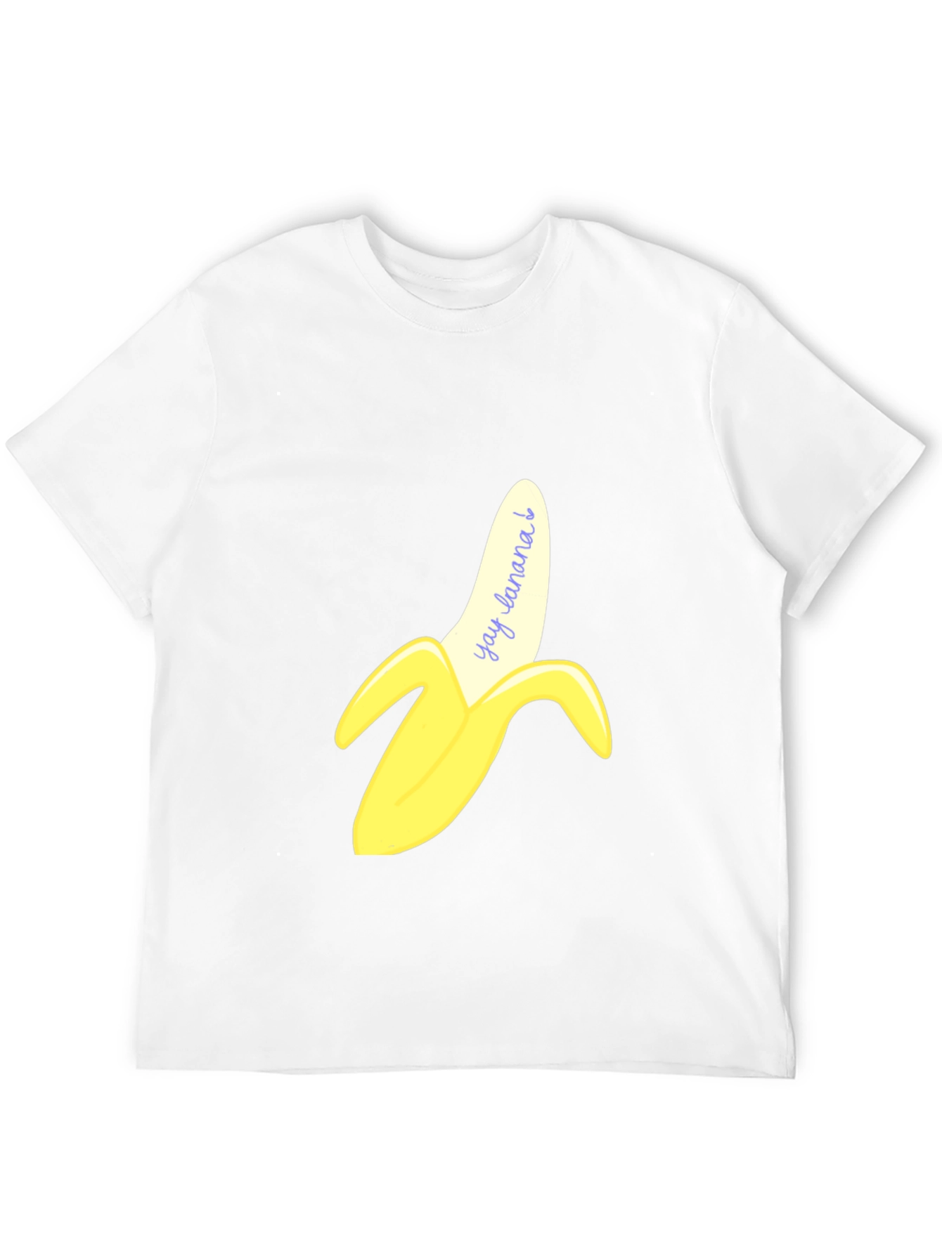 Black Yay Banana! Graphic Print T-Shirt view 12