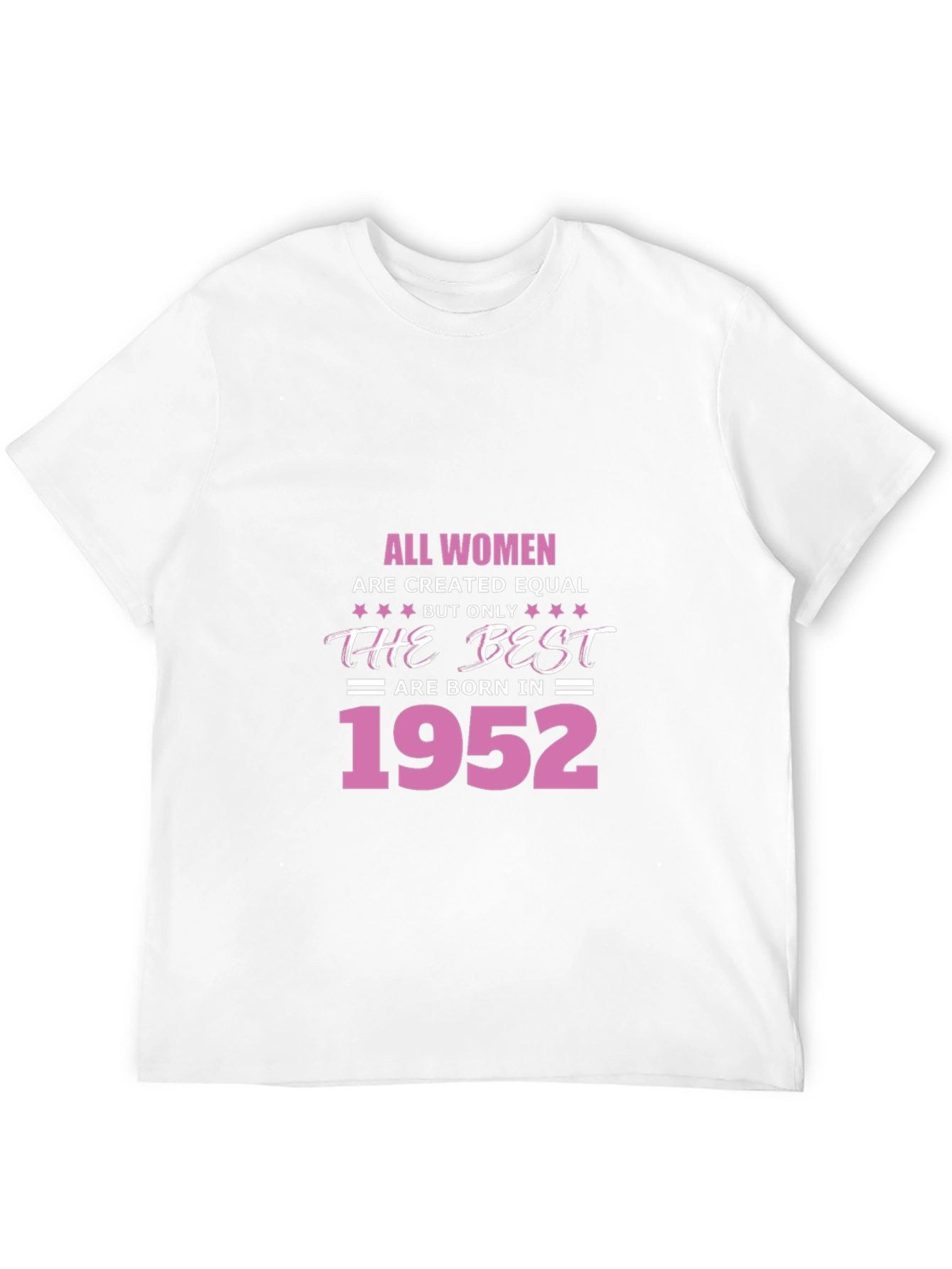 Black All Women Best Born in 1952 Black T-Shirt view 12