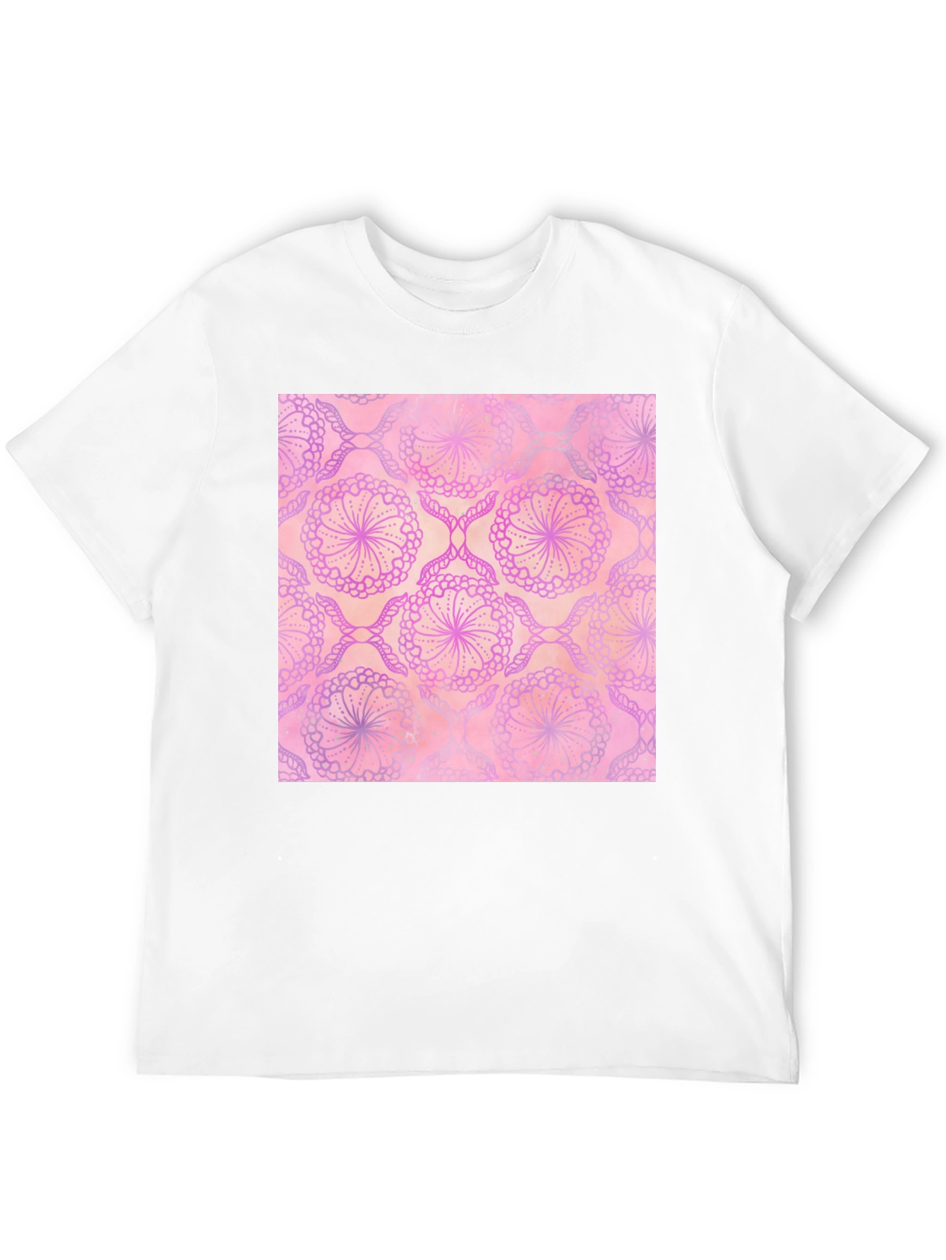 Black Floral Print Tee - Black view 12