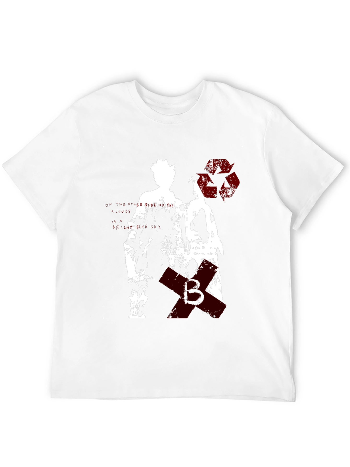 Black Grunge Style Graphic Tee - Black view 12