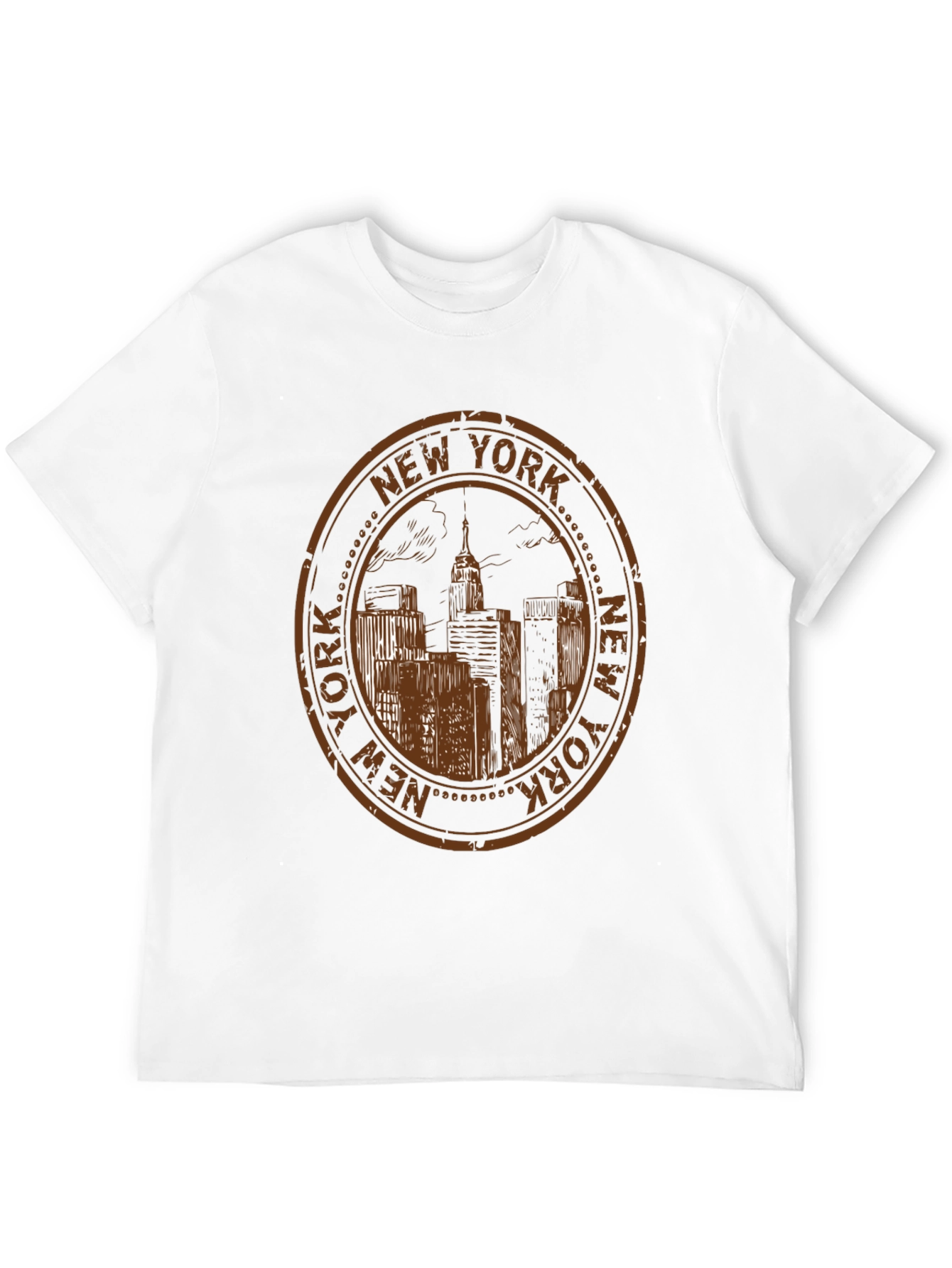 Black New York Cityscape Black T-Shirt view 12