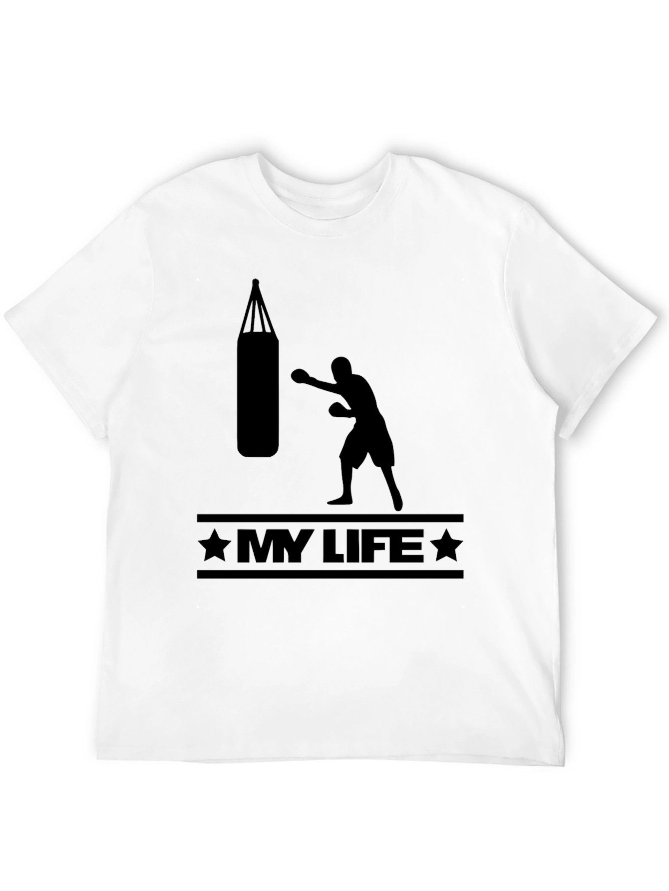Black My Life Boxing T-Shirt - Black Graphic Tee view 12