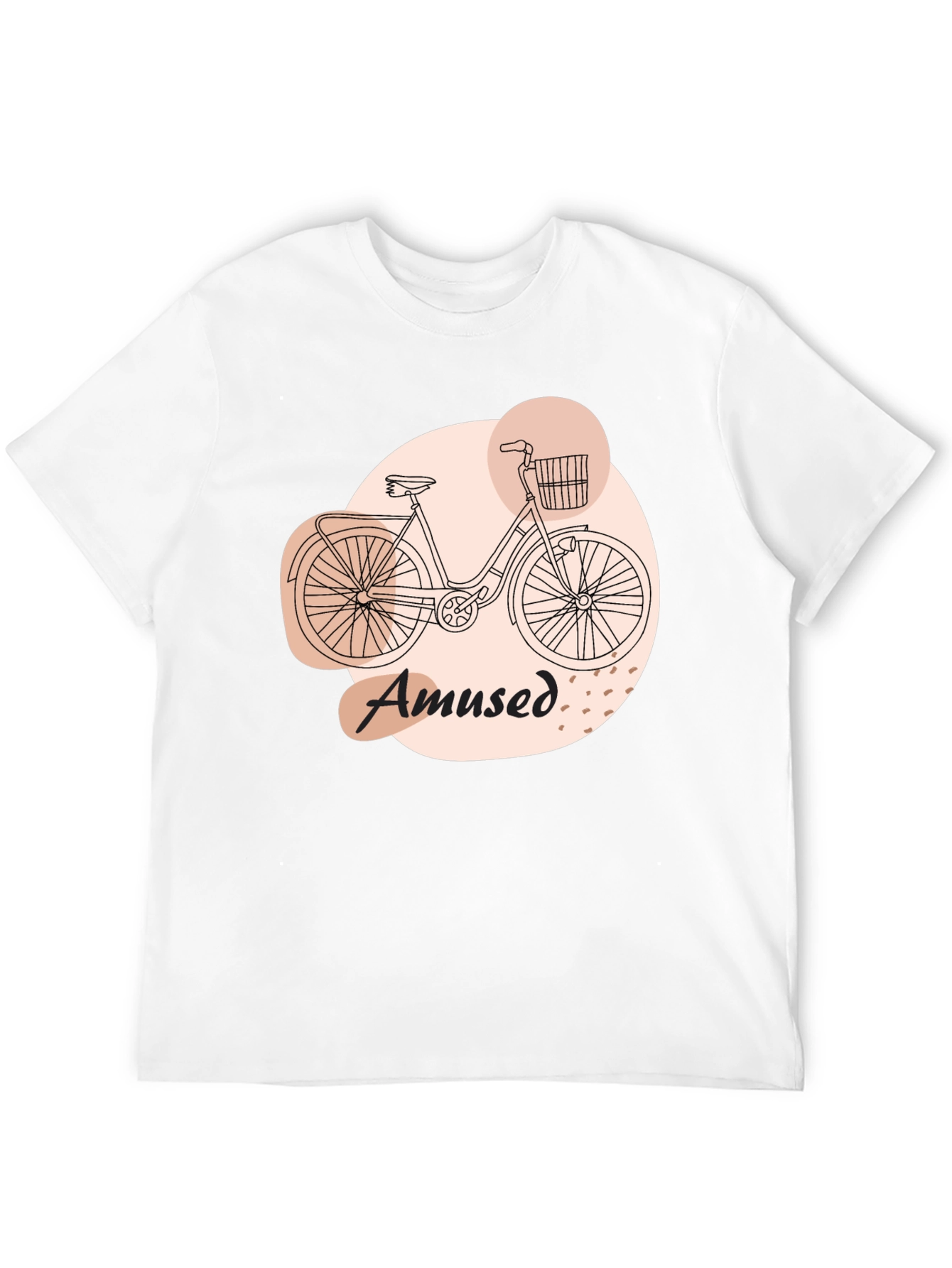 Black Amused Bicycle Graphic Tee - Comfortable Casual Wear view 12