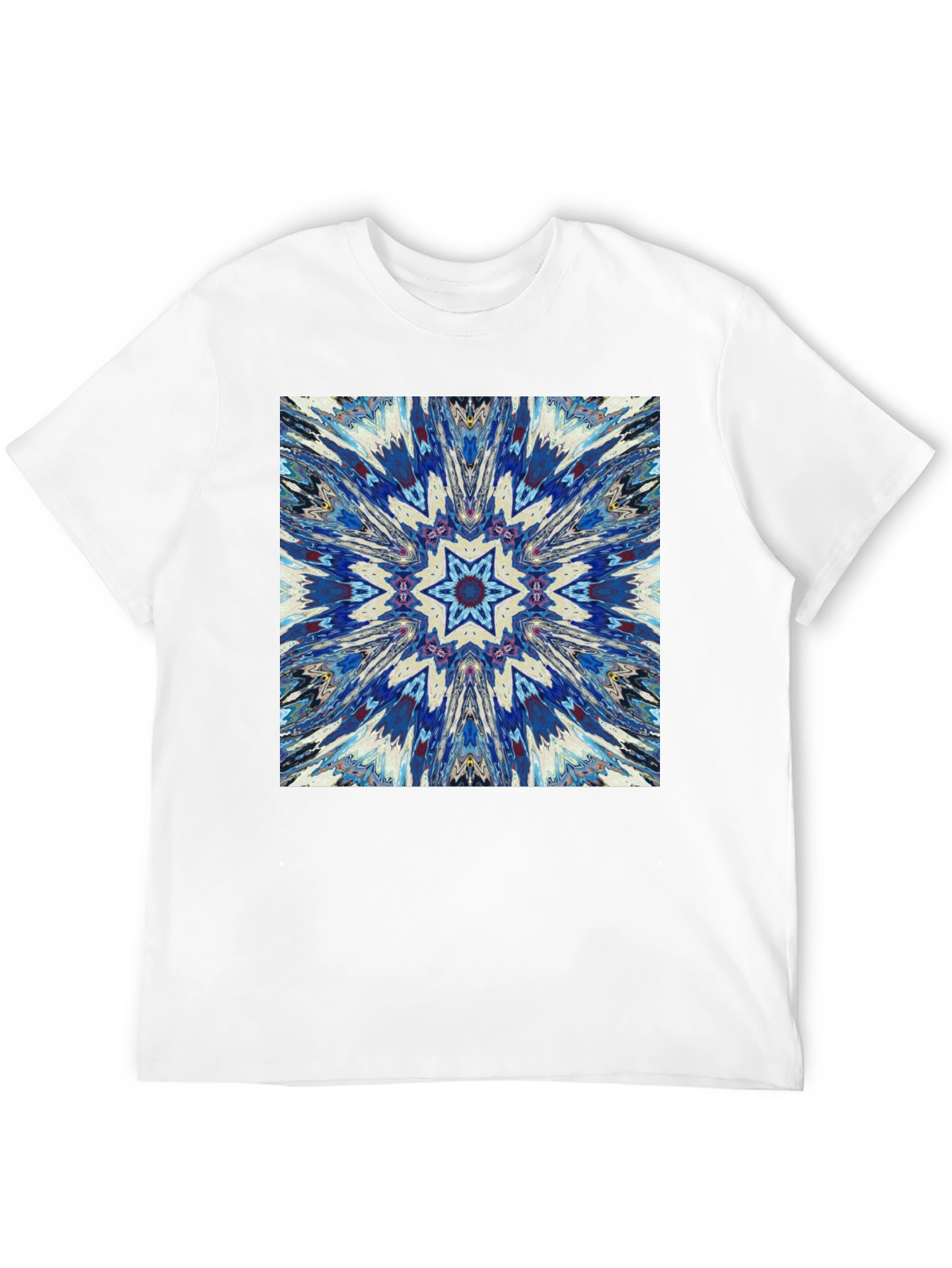 Black Kaleidoscope Starburst Graphic Tee - Unisex view 12