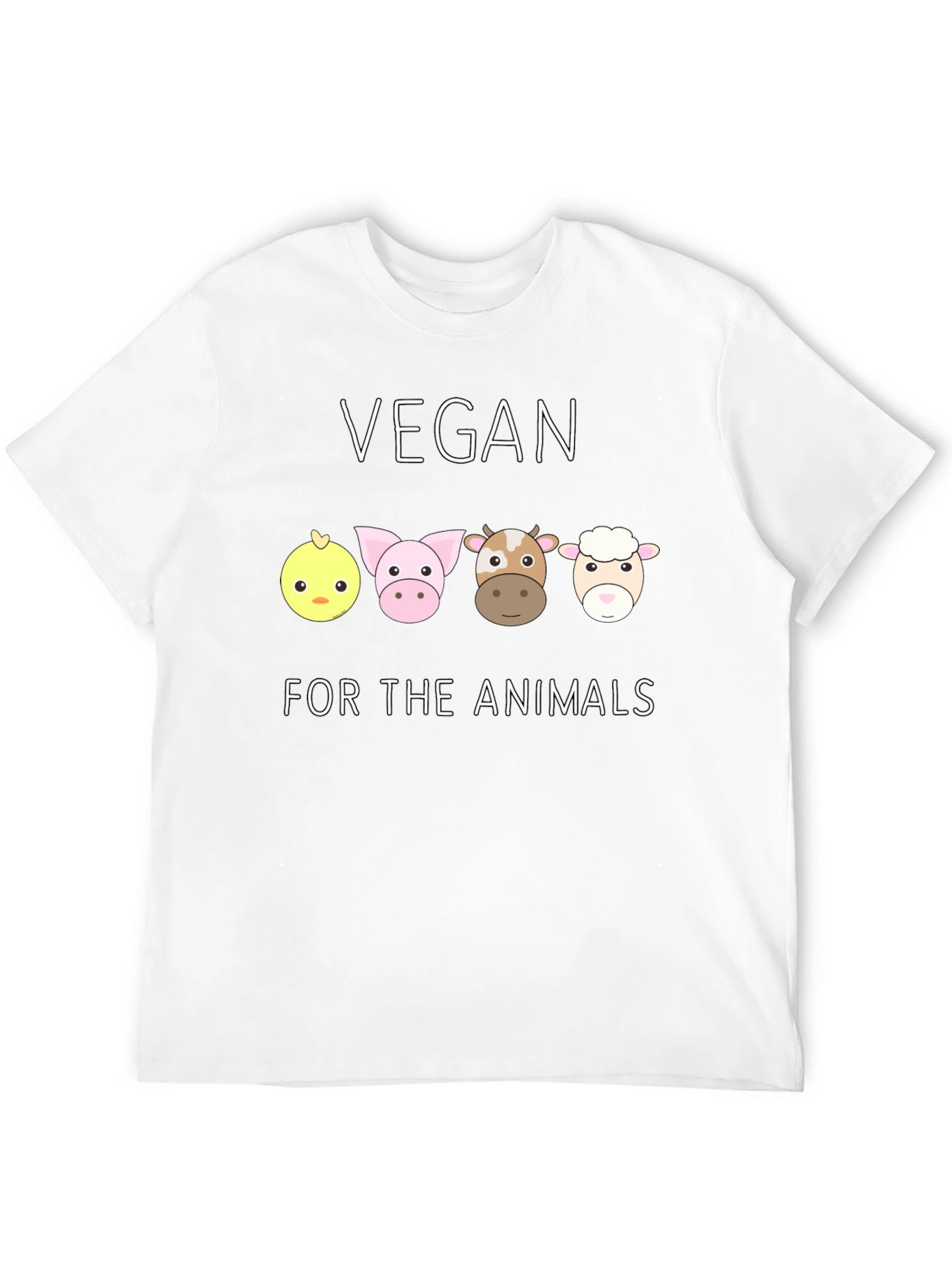 Black Vegan For The Animals T-Shirt view 12