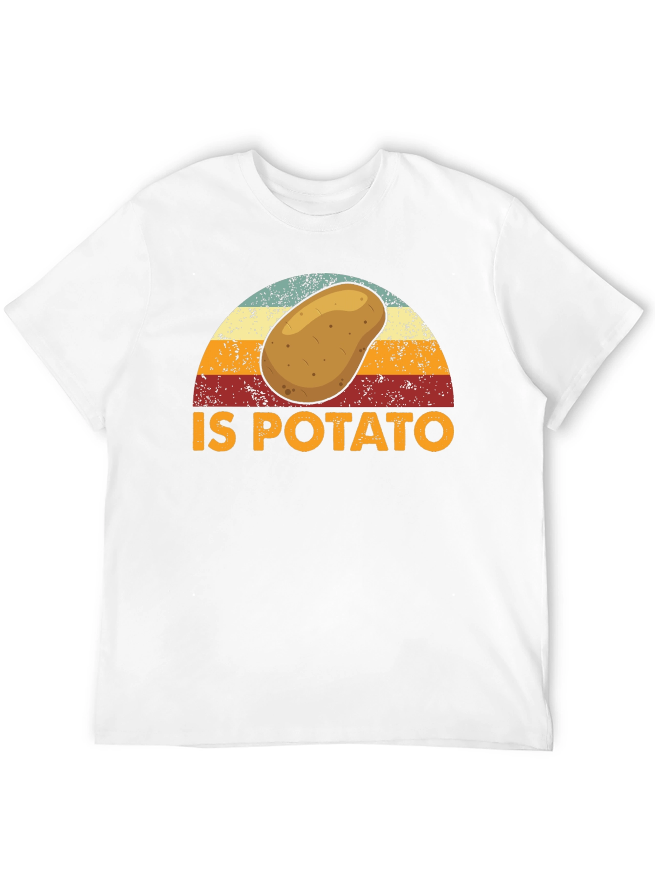 Black Retro Potato Graphic T-Shirt - Funny Foodie Tee view 12