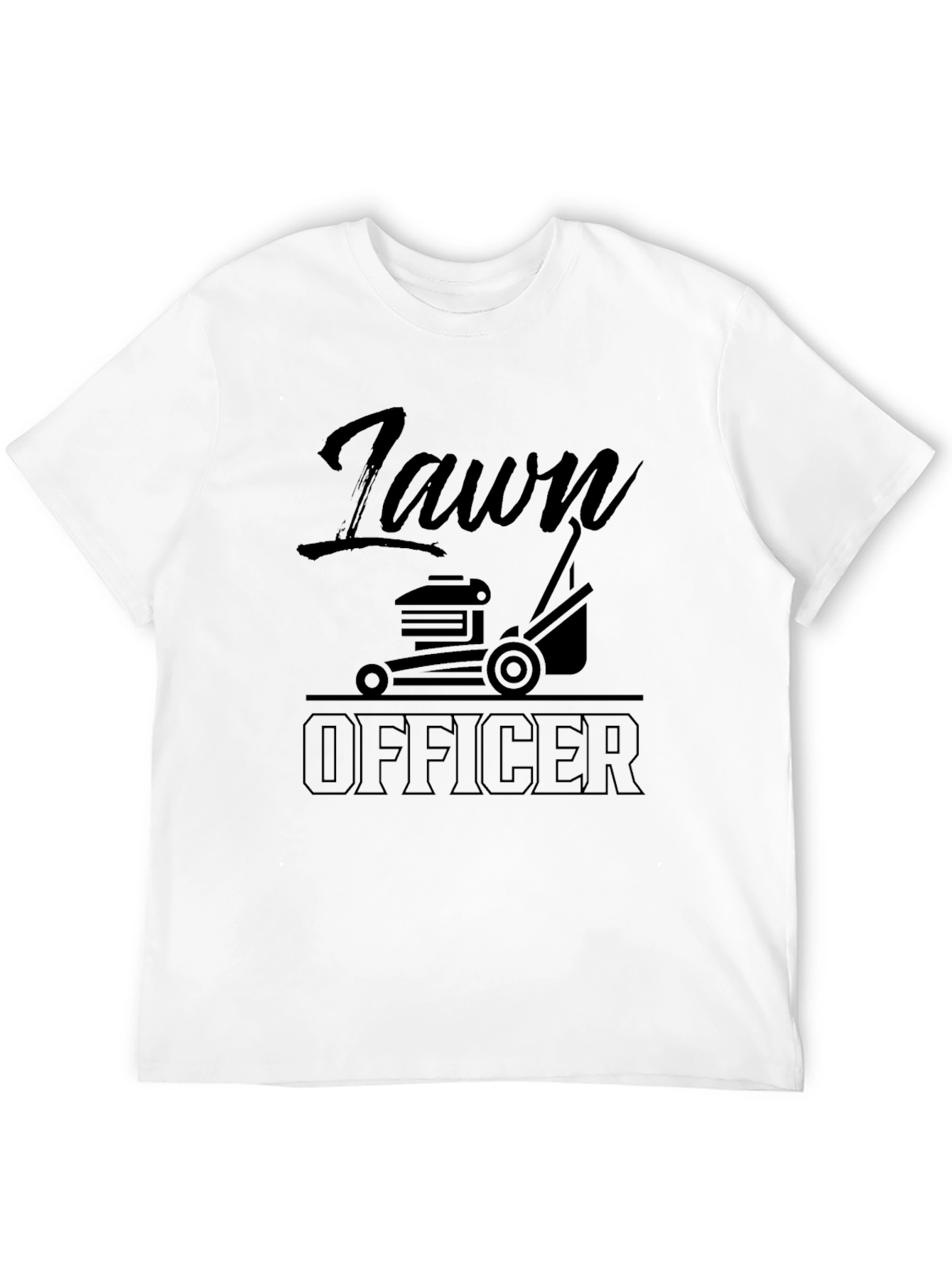 Black Lawn Officer Graphic T-Shirt view 12
