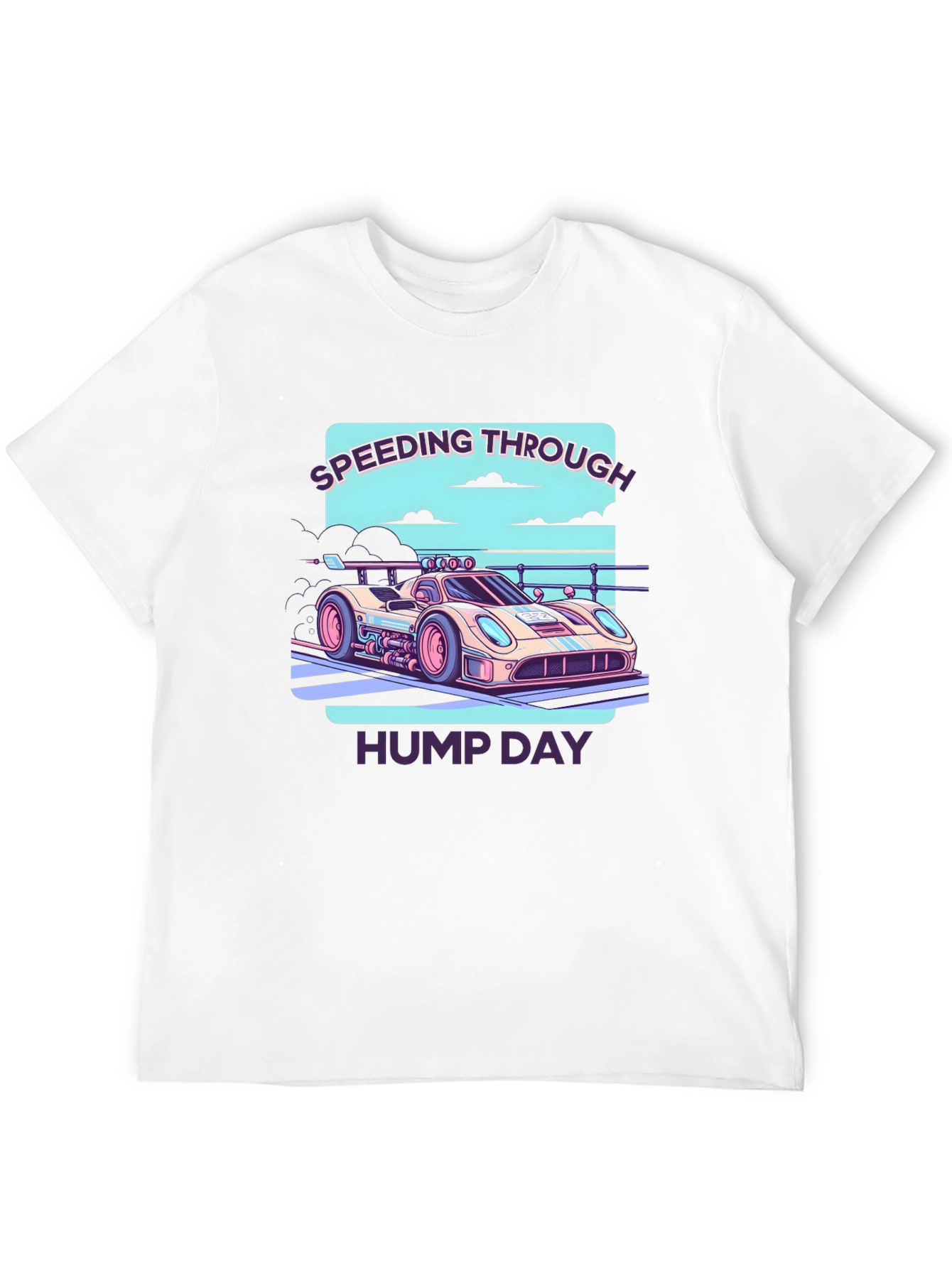 Black Speeding Through Hump Day Graphic Tee view 12