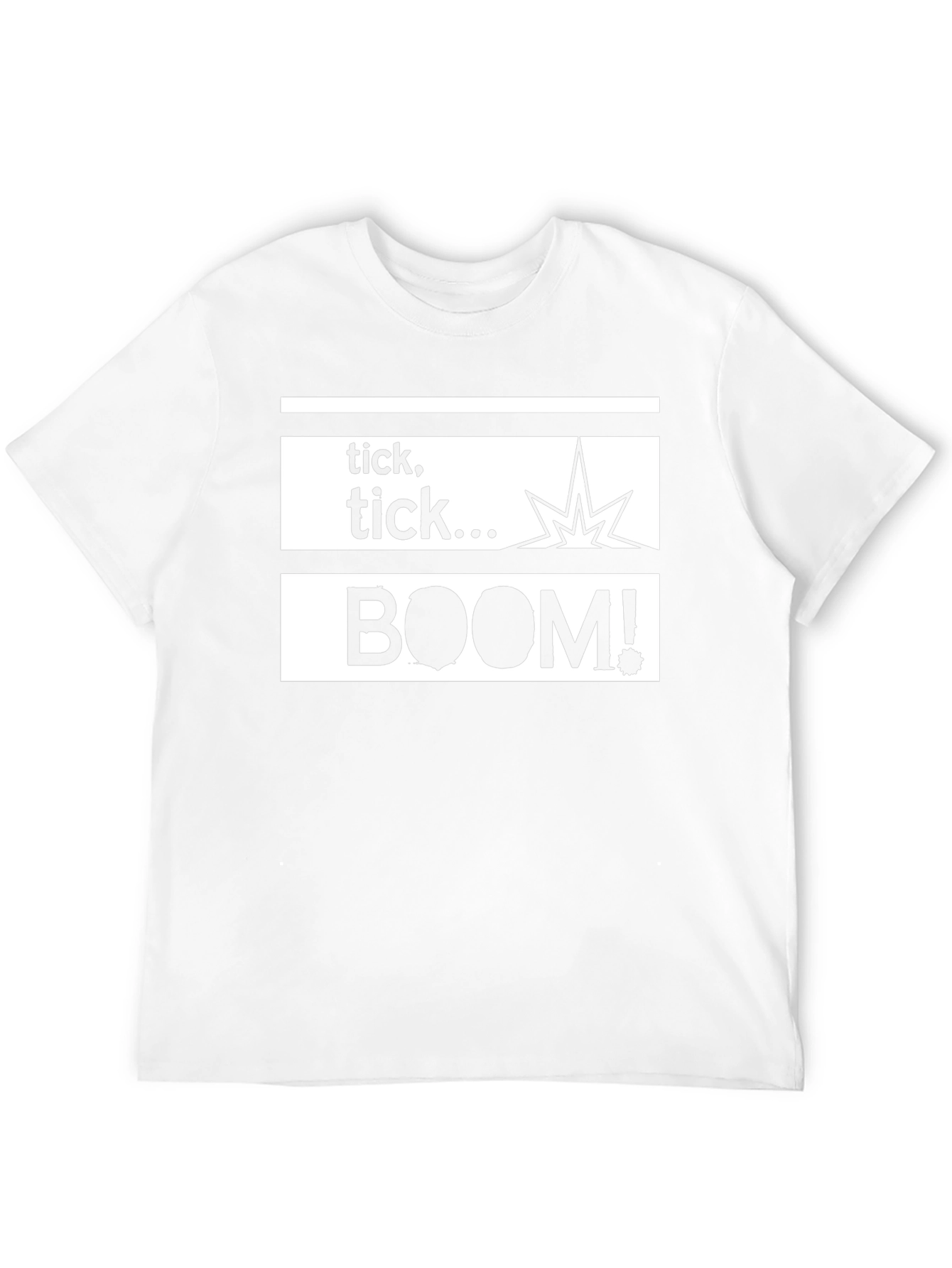 Black Tick Tick Boom Graphic T-Shirt view 12