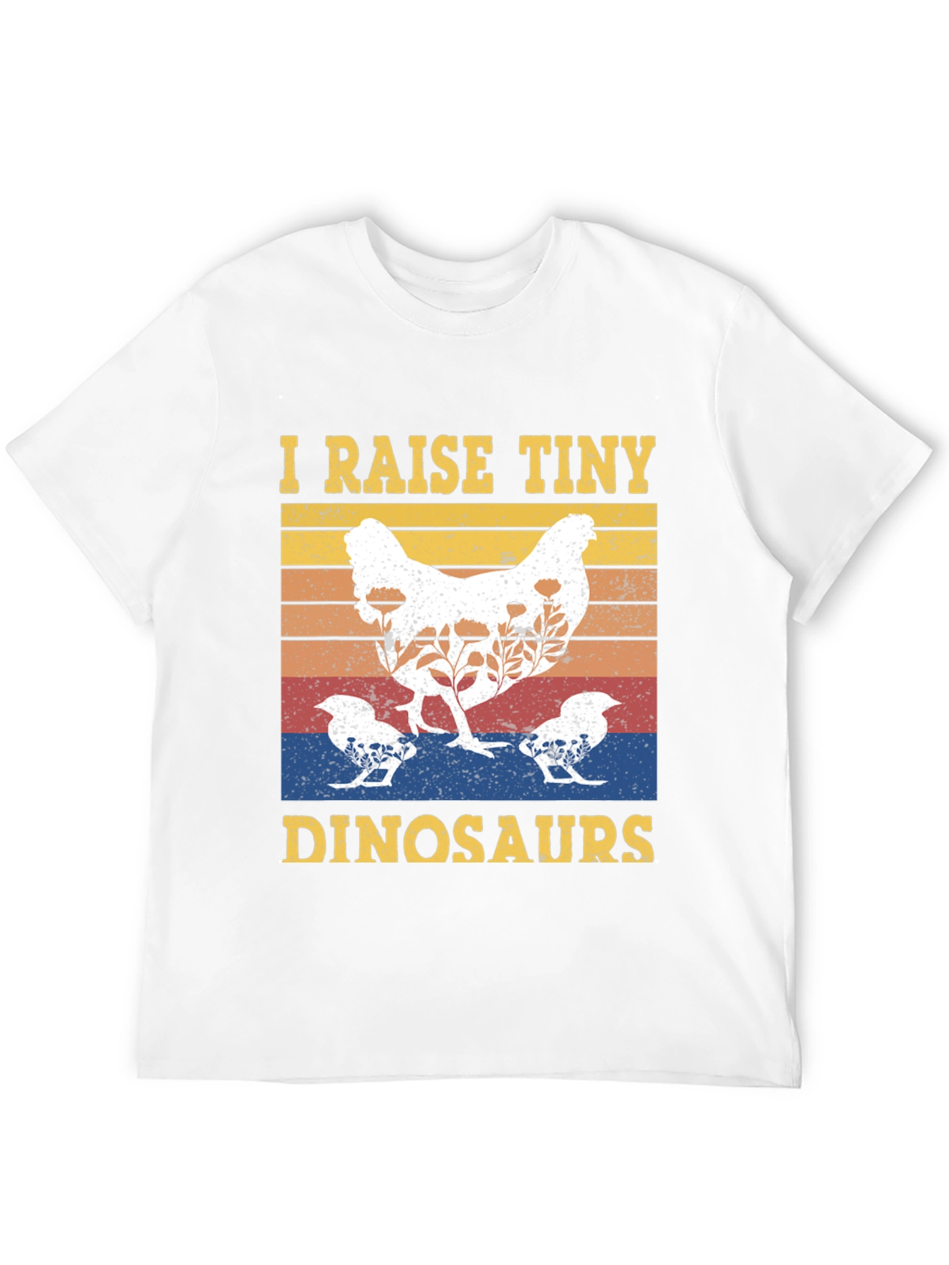 Black I Raise Tiny Dinosaurs Chicken T-Shirt view 12