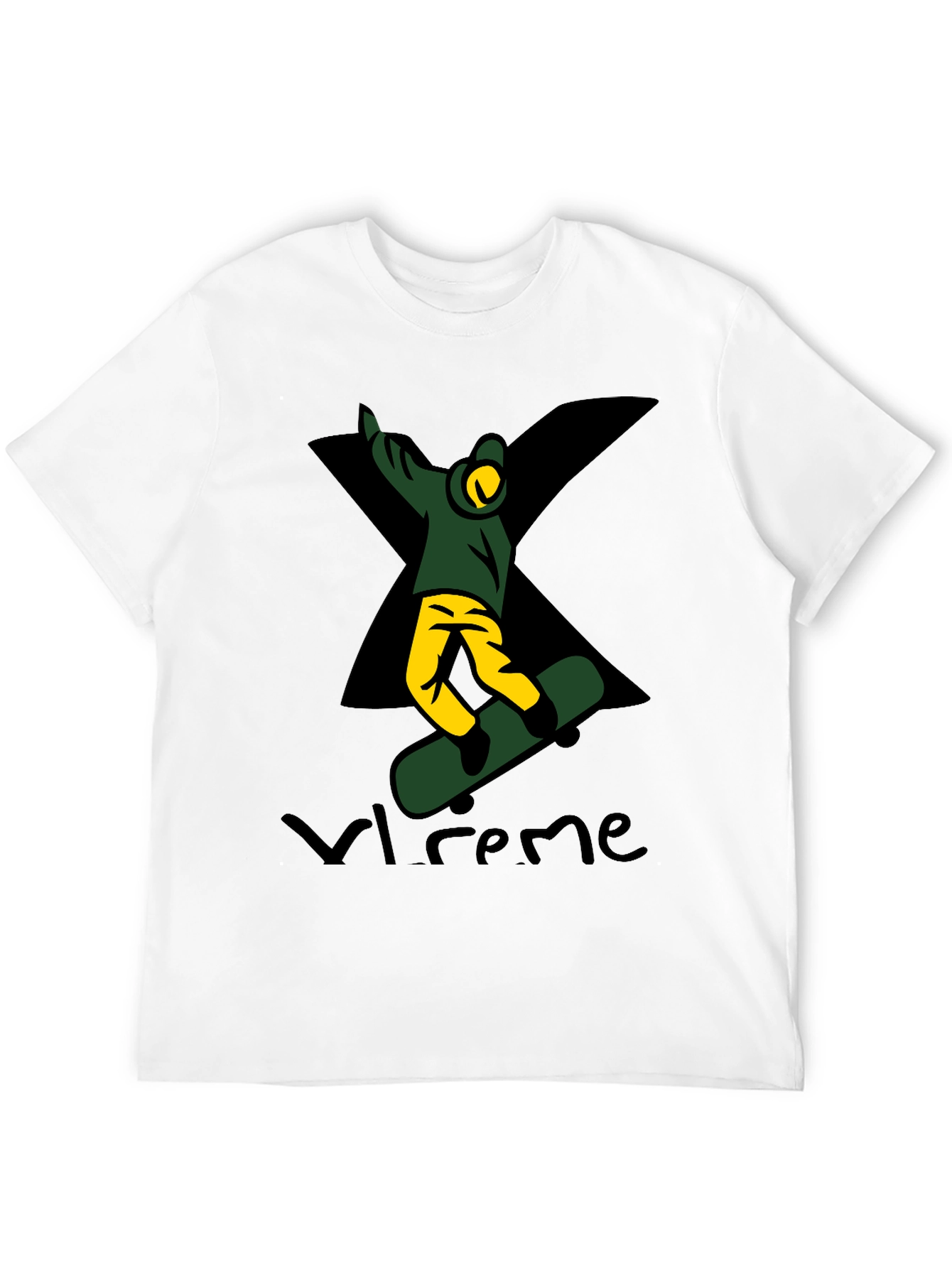 Black Xtreme Skateboarder Graphic Tee - Black view 12