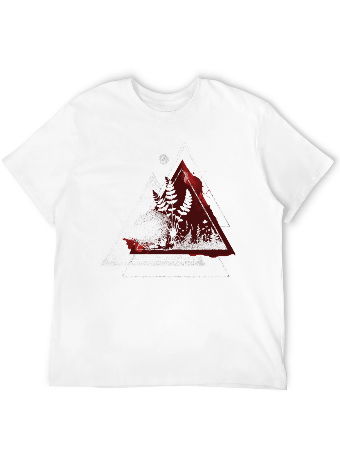 Black Crimson Forest Triangle Graphic Black Tee view 12